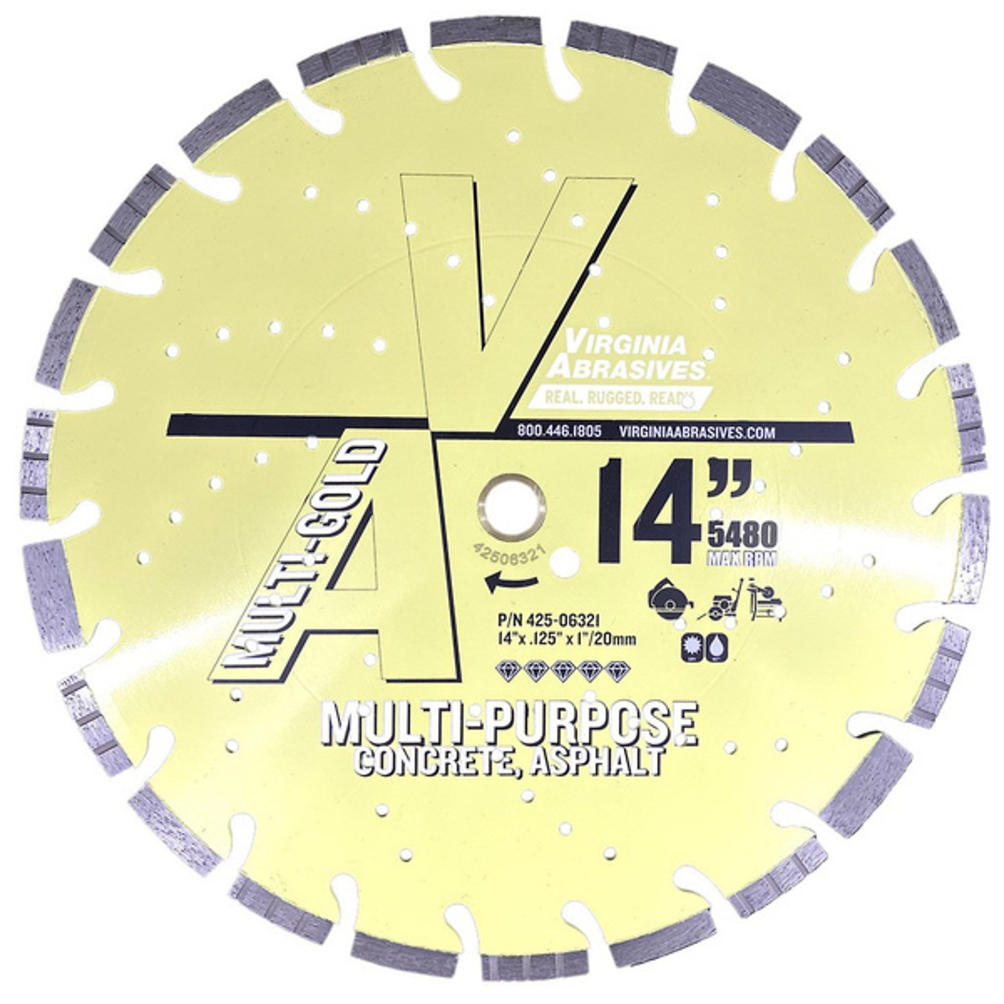 Virginia Abrasives, SAW BLADE, Included (qty.) 1 Model 42507164.VAB