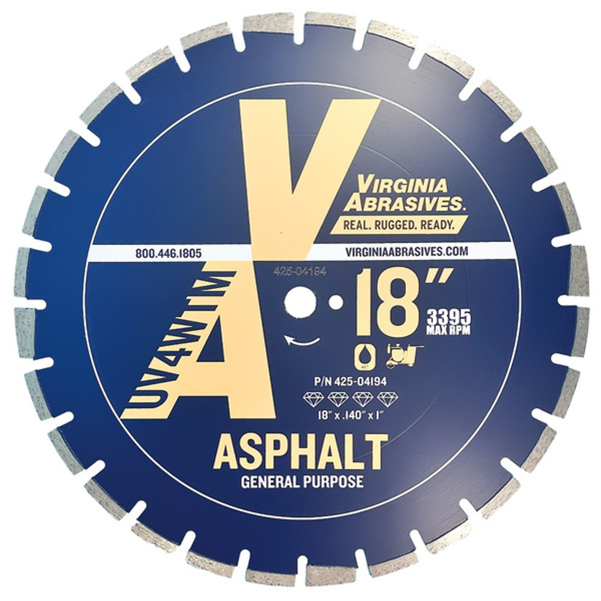 Virginia Abrasives, SAW BLADE, Included (qty.) 1 Model# 425-04195.VAB