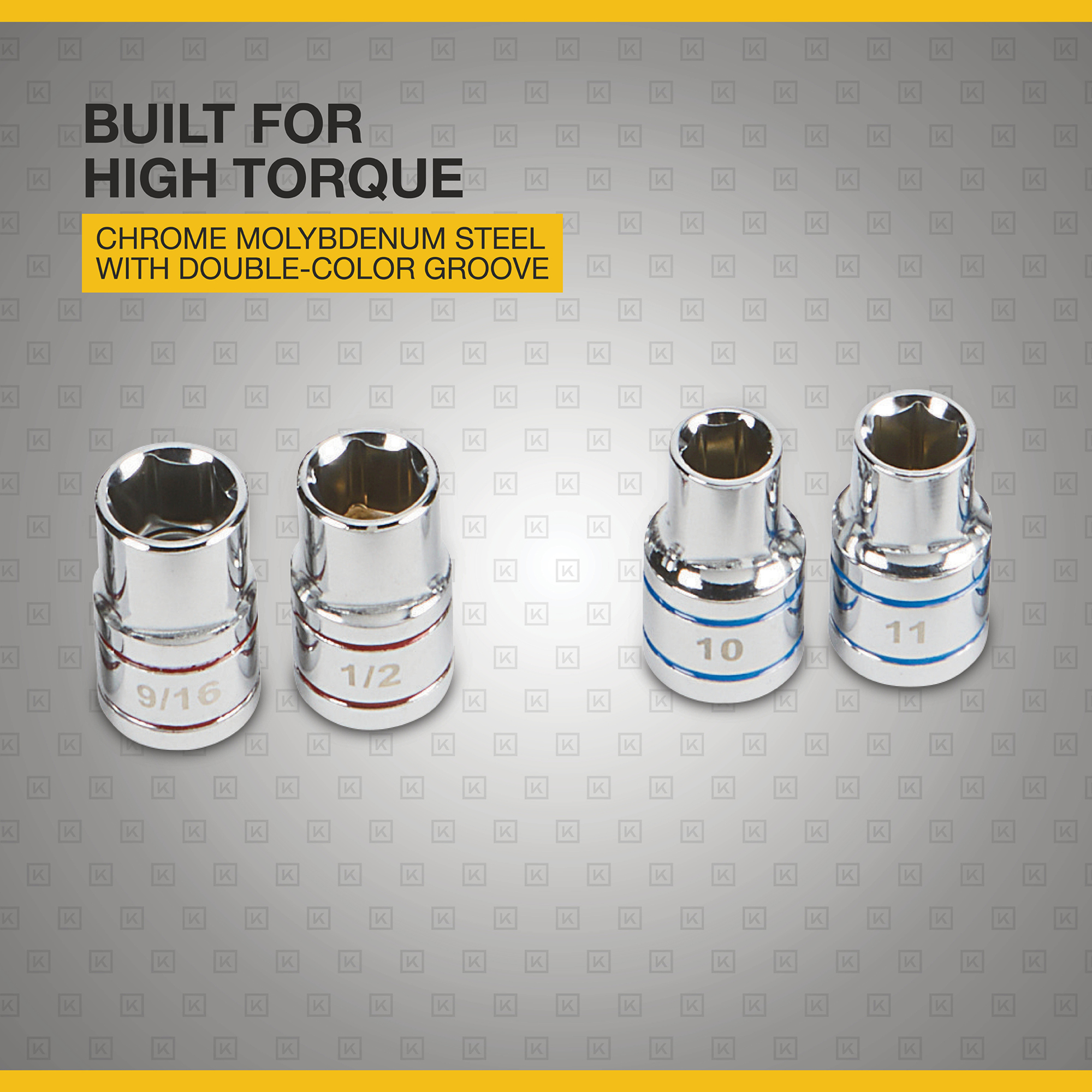 Klutch 1/2in.-Drive, 6-Pt. Ratchet and Socket Set, SAE and Metric