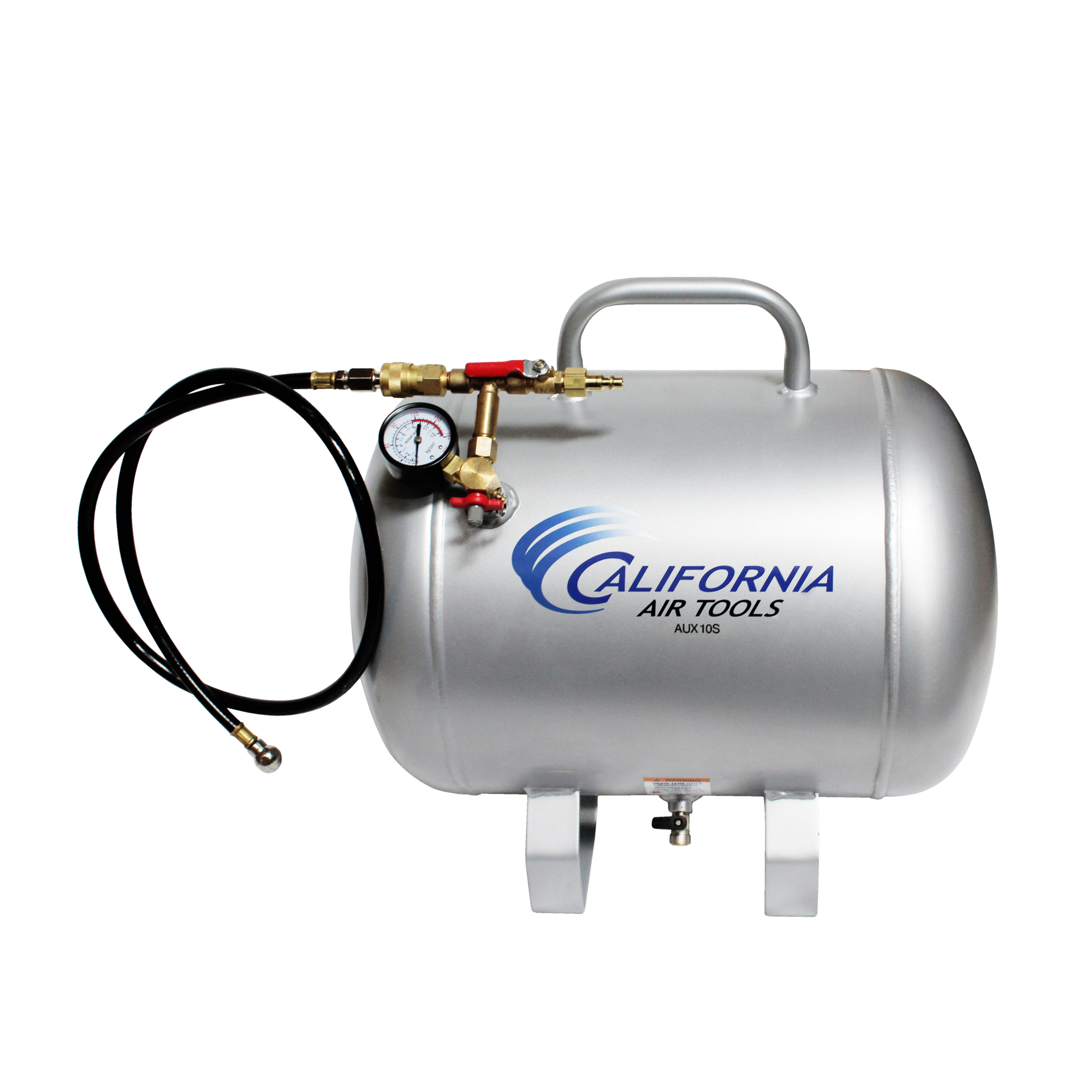 California Air Tools, AUX10S Portable 10 Gallon Steel Air Tank, Capacity 10 Gal, Model# AUX10S
