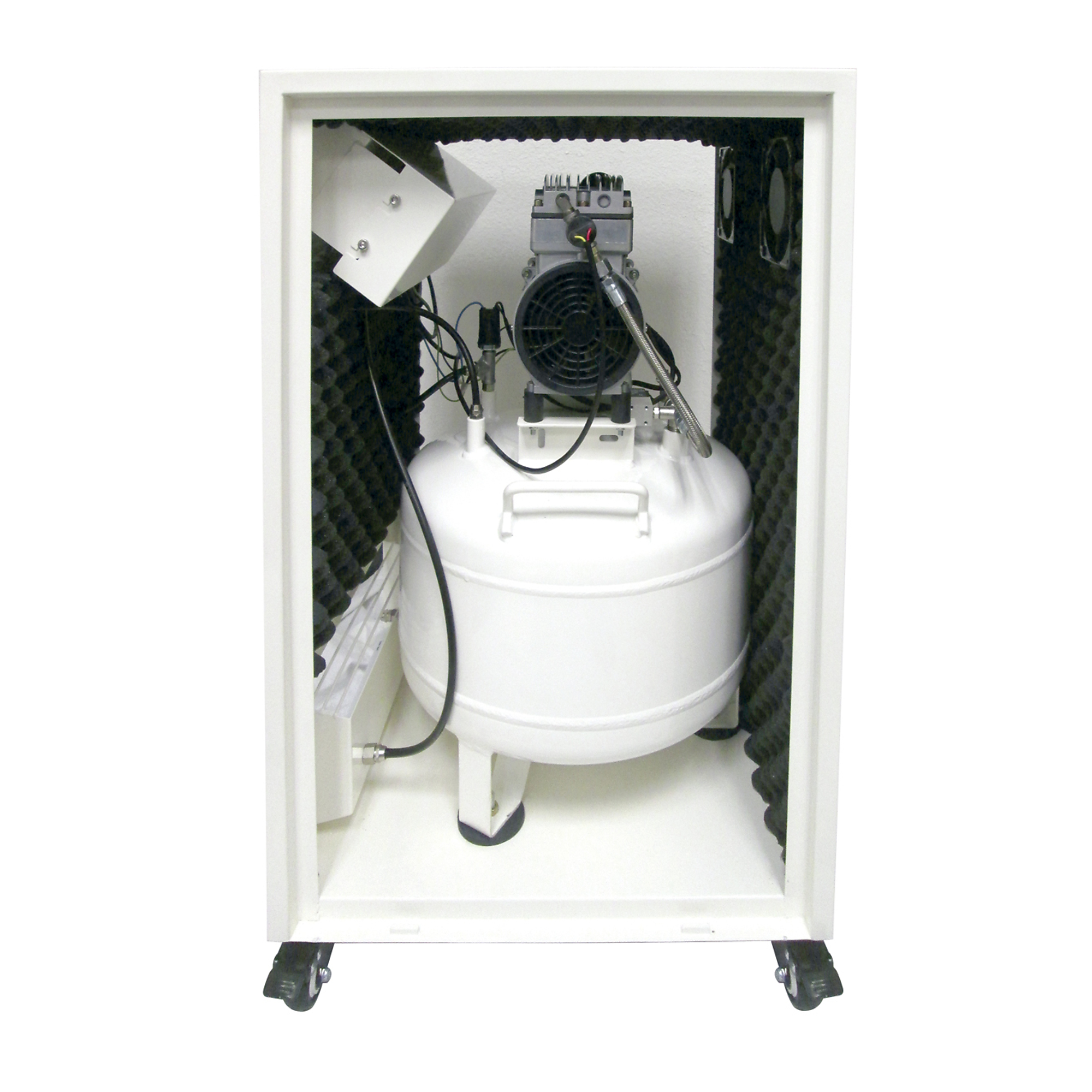 California Air Tools, 8 Gal 1 Hp Air Compressor Soundproof Cabinet, Horsepower 1 HP, Air Tank Size 8 Gal, Volts 110 Model# 8010SPC