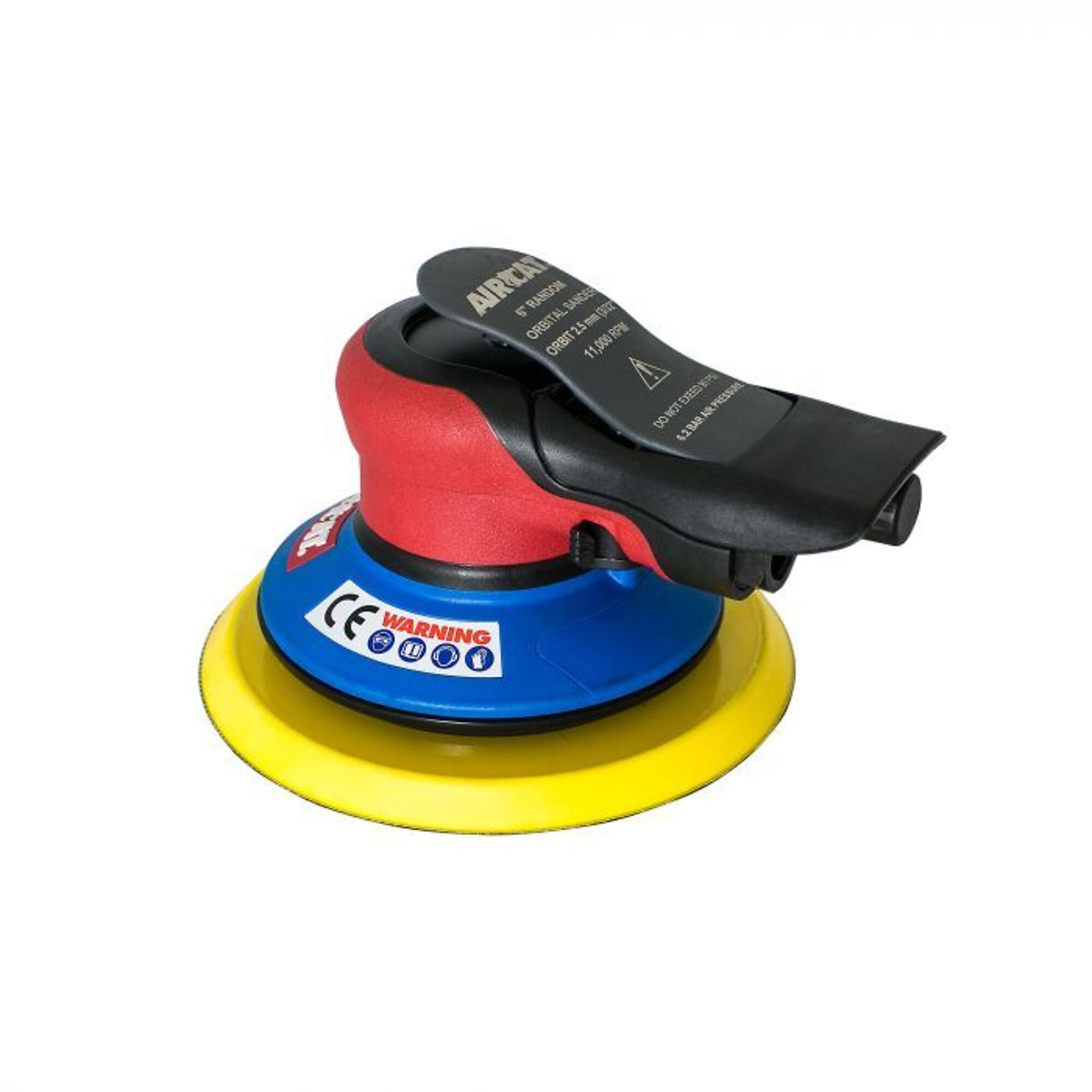 AirCat, NON VAC ORBITAL PALM SANDER, Max. Speed 11000 OPM, Pad Diameter 6 in, Air Inlet Size 1/4 in, Model# 6700-6-332