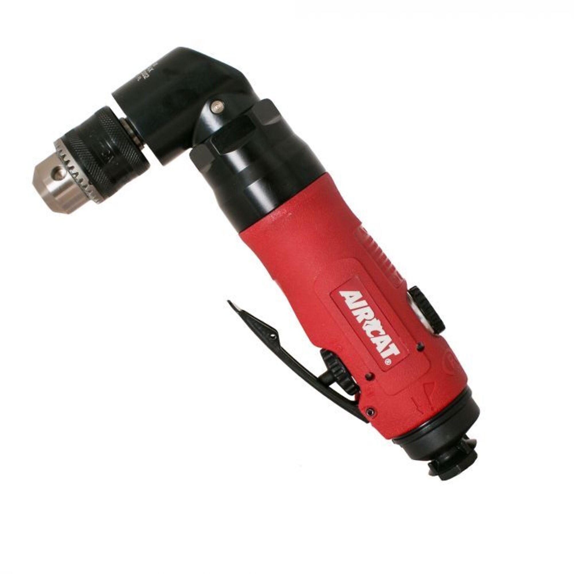 AirCat, .75 HP 3/8in. ANGLE DRILL, Chuck Size 3/8 in, Tool Length 8.3 in, Max. RPM 1600 Model# 4337