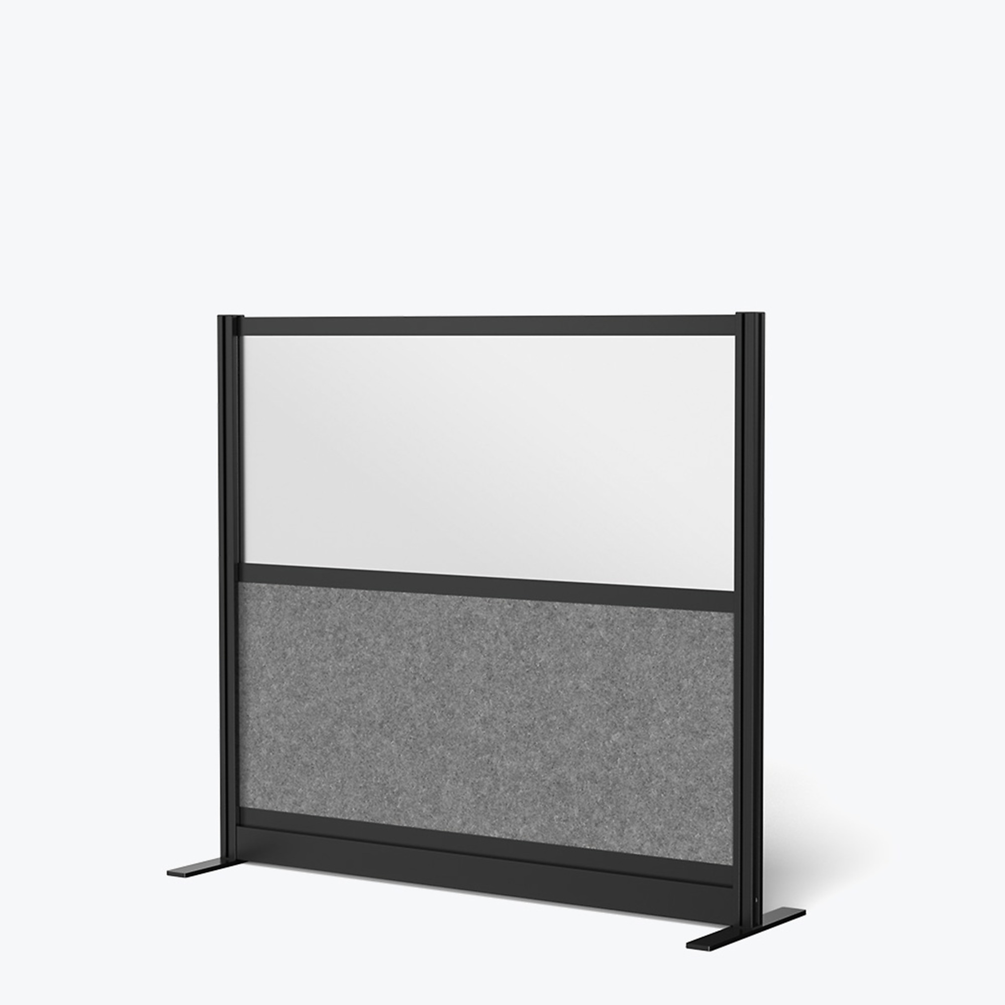 Luxor, Mod Wall Divider Sys Blk Frame53 x 48 Starter Wall, Material Polypropylene/PET polyester fabric, Height 53 in, Width 48 in, Model# MW-5348-FWCGWB