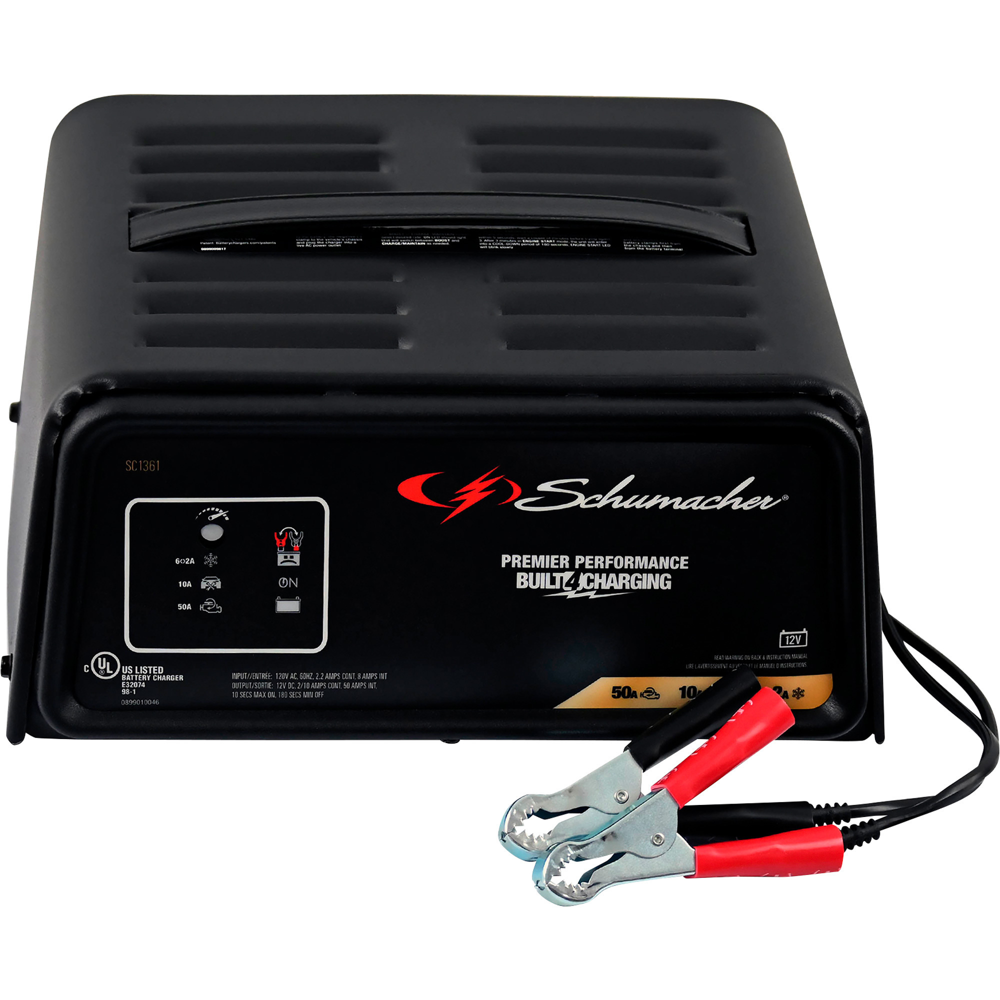 Schumacher Electric SC1446 2-in-1 Manual Battery Charger And Engine Starter – 026666814461
