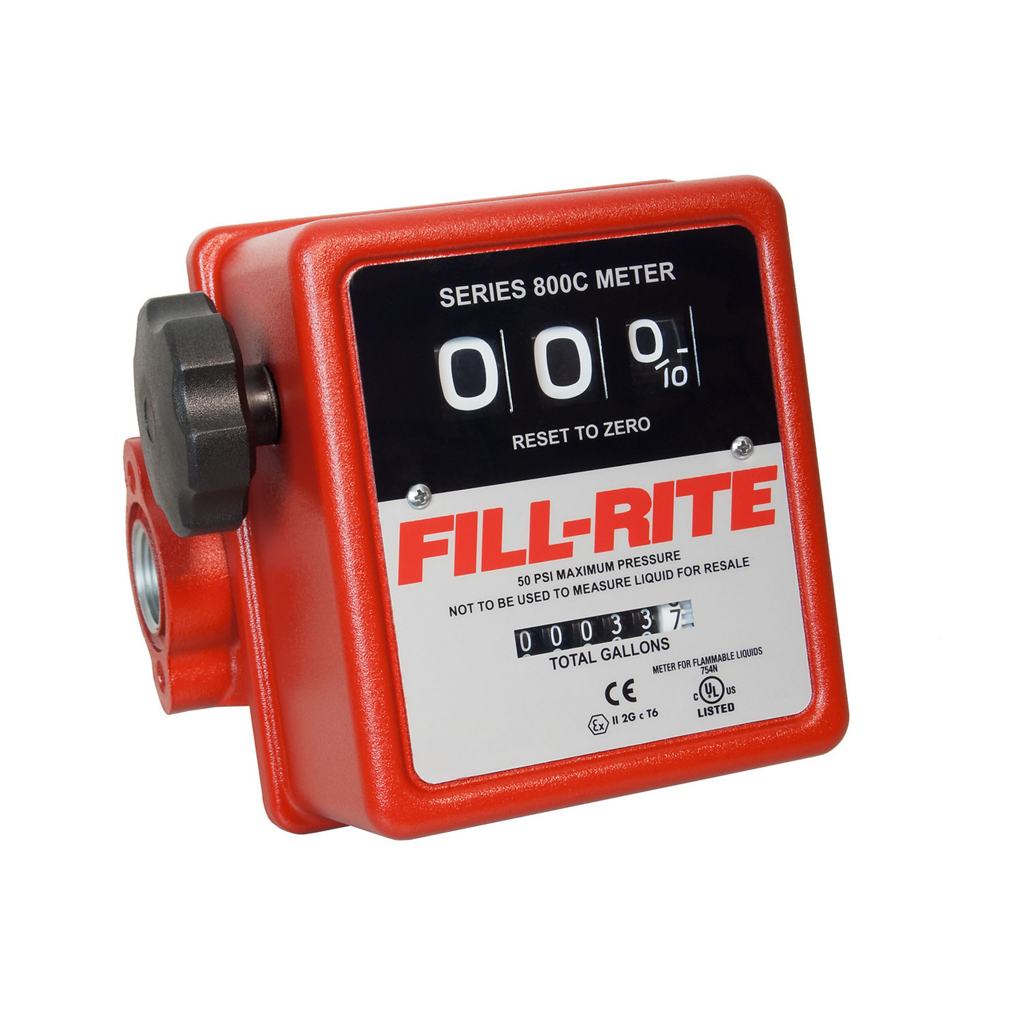 Fill-Rite, 5-20 GPM 3-Digit Mechanical Meter, Model# 807C