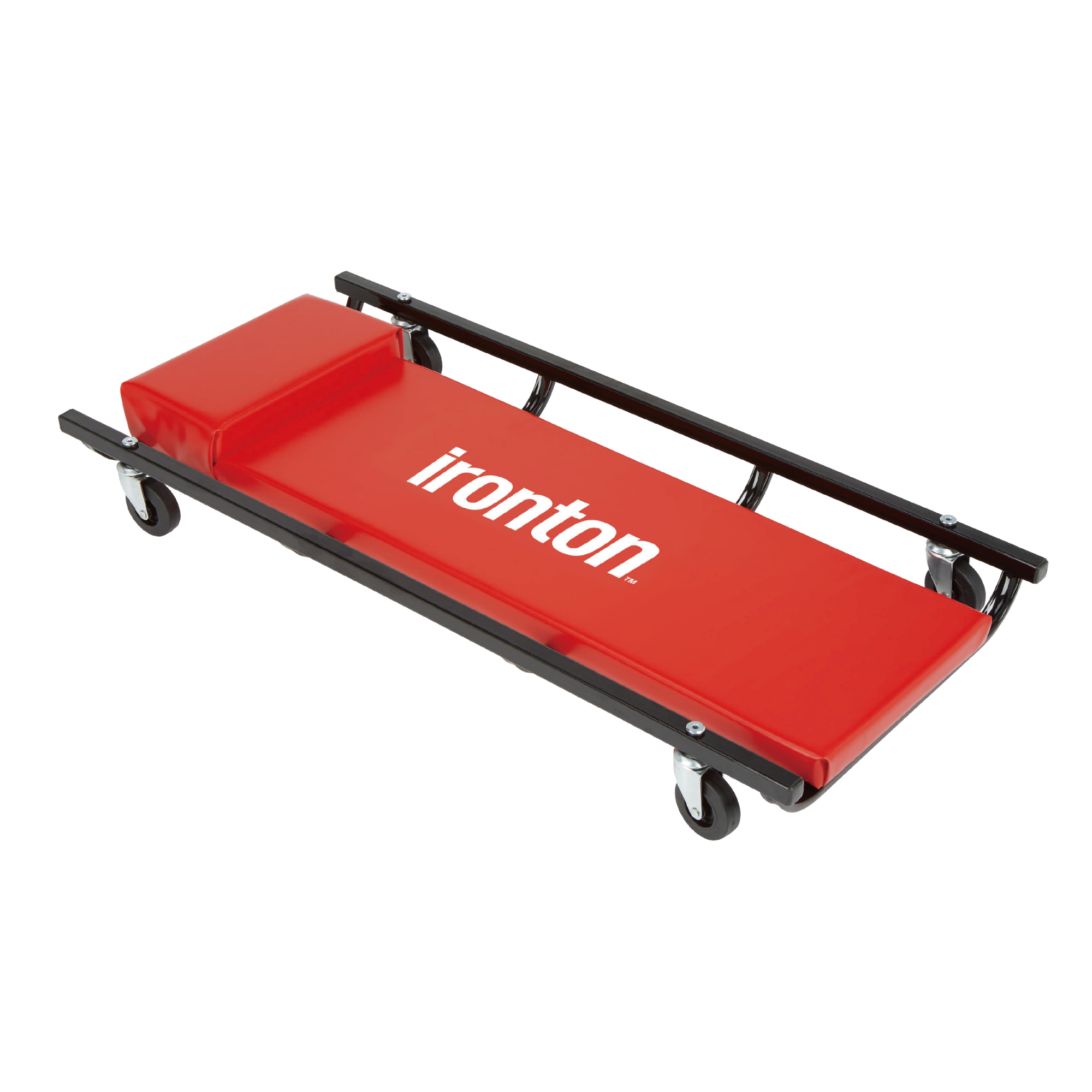 Ironton 36in. Rolling Mechanic's Creeper, 300-Lb. Capacity, 36in.L x 16.7in.W x 4.7in.H, Padded Automotive Creeper