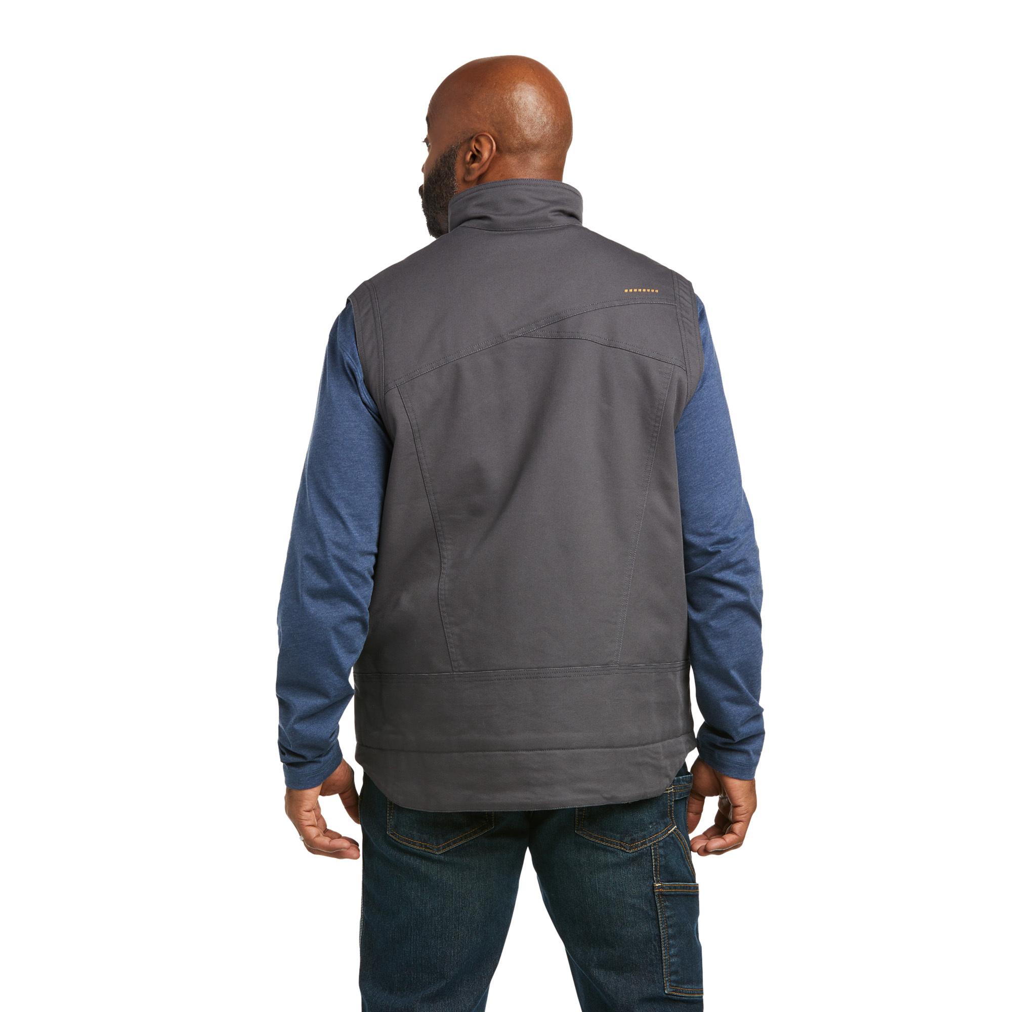 ARIAT Gilet Isolante Duracanvas Lavato Uomo - Nero, Taglia Small, Resistente Al Vento