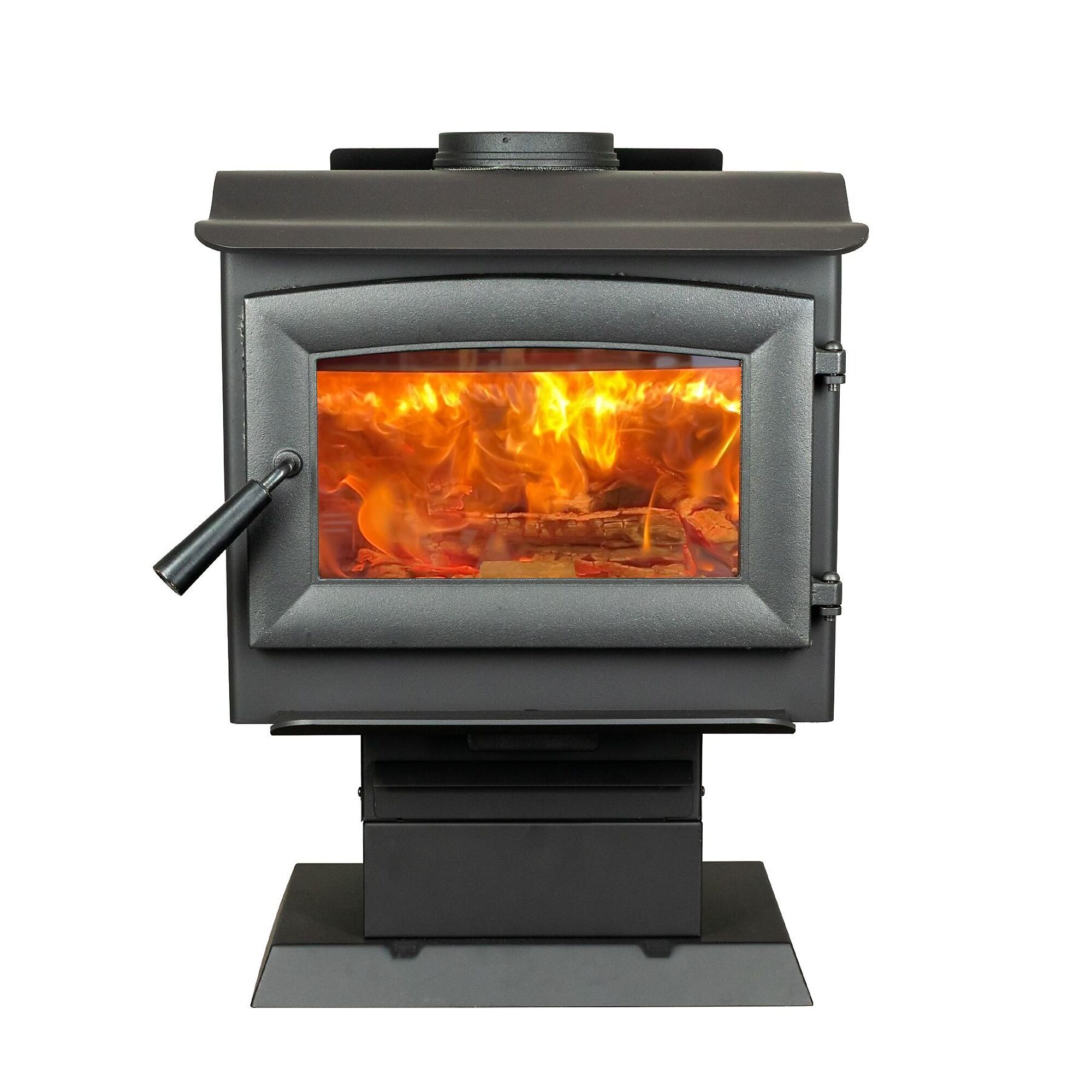 Vogelzang, 1200 Sq. Ft. Wood Stove - Legs Plus With 6800 BTU/Hour - Heats up to 1200 Square Feet, Model# VG1120-BL