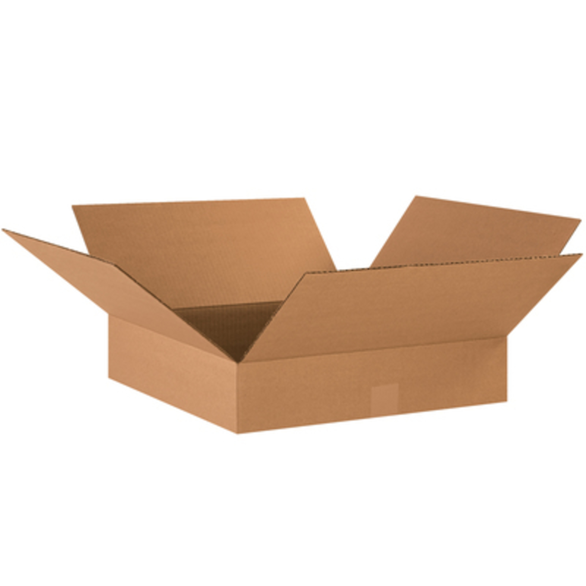 17 x 17 x 4in. Flat Corrugated Boxes 25/CS, Model# 17174