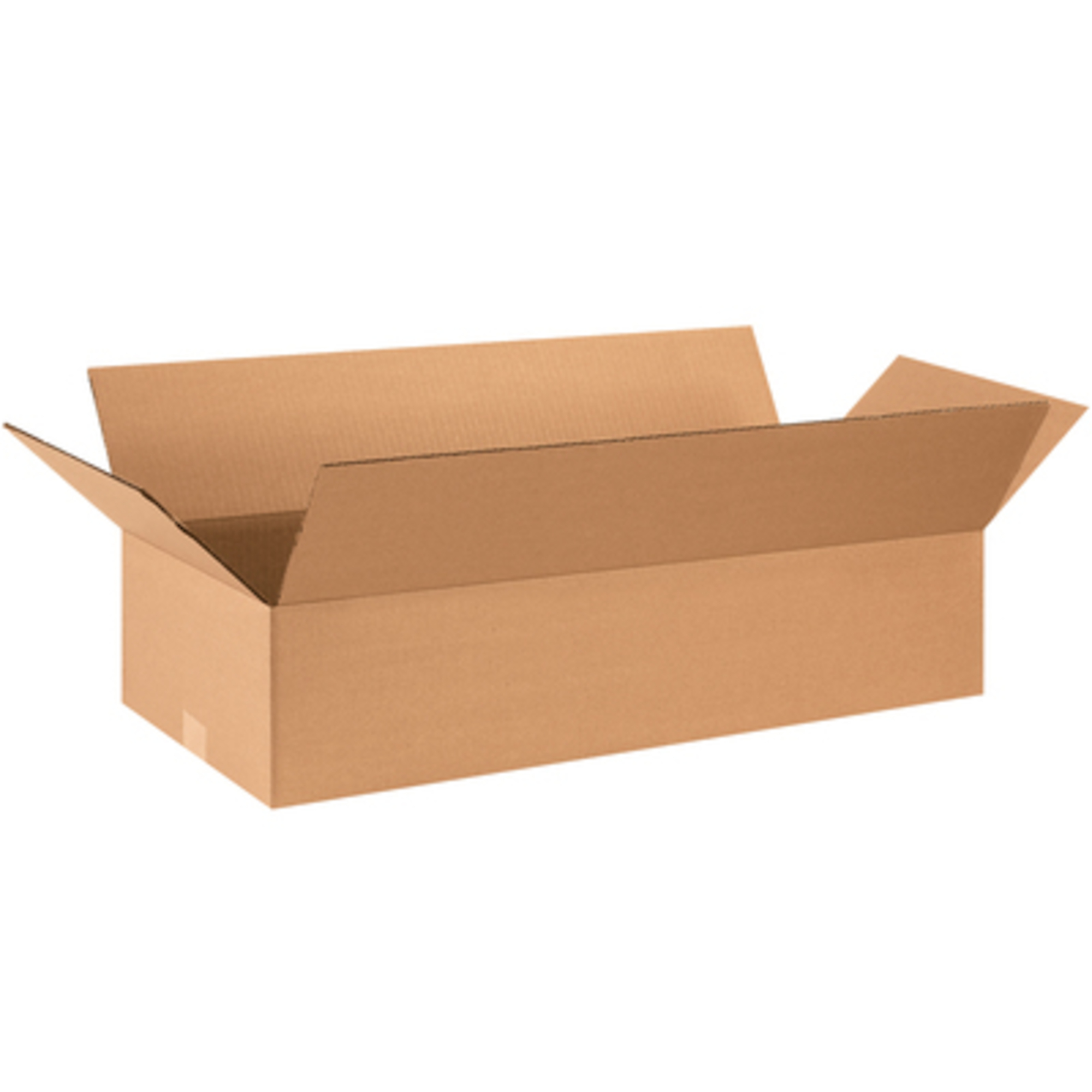 28 x 12 x 6in. Flat Corrugated Boxes 25/CS, Model# 28126