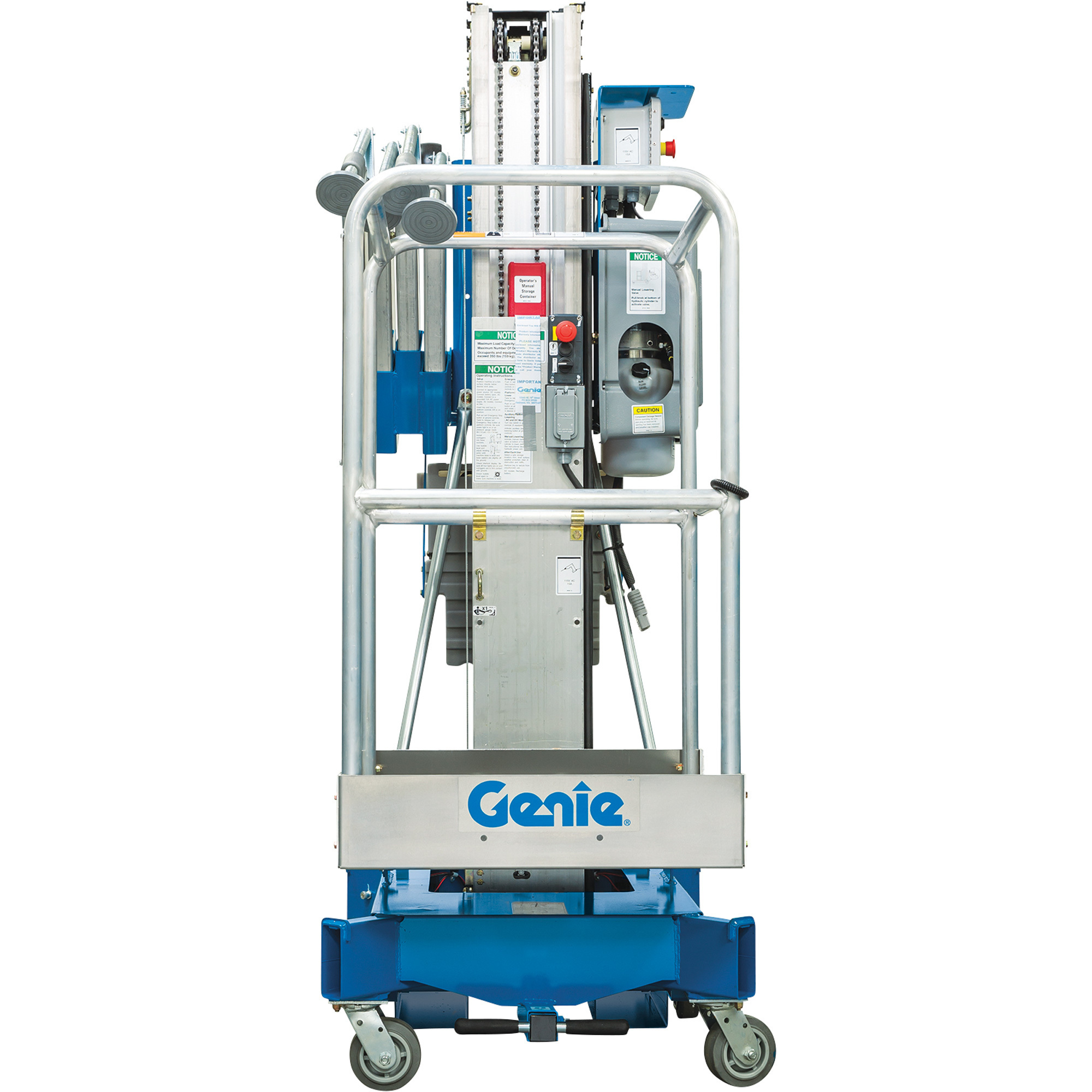 Genie Super Series DC Powered Aerial Work Platform, 40ft.3in. Lift, 300-Lb. Capacity, Model# AWP-40 DC
