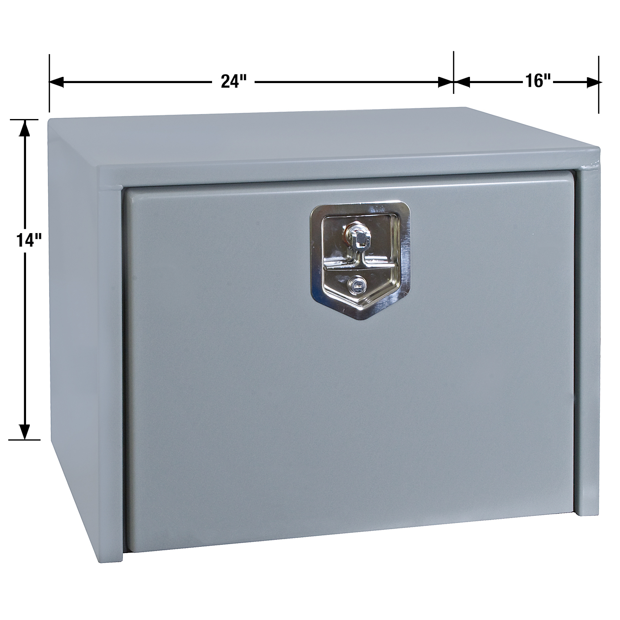 Buyers Products, 24x14x16 Primed Steel Underbody Truck Tool Job Storage ...