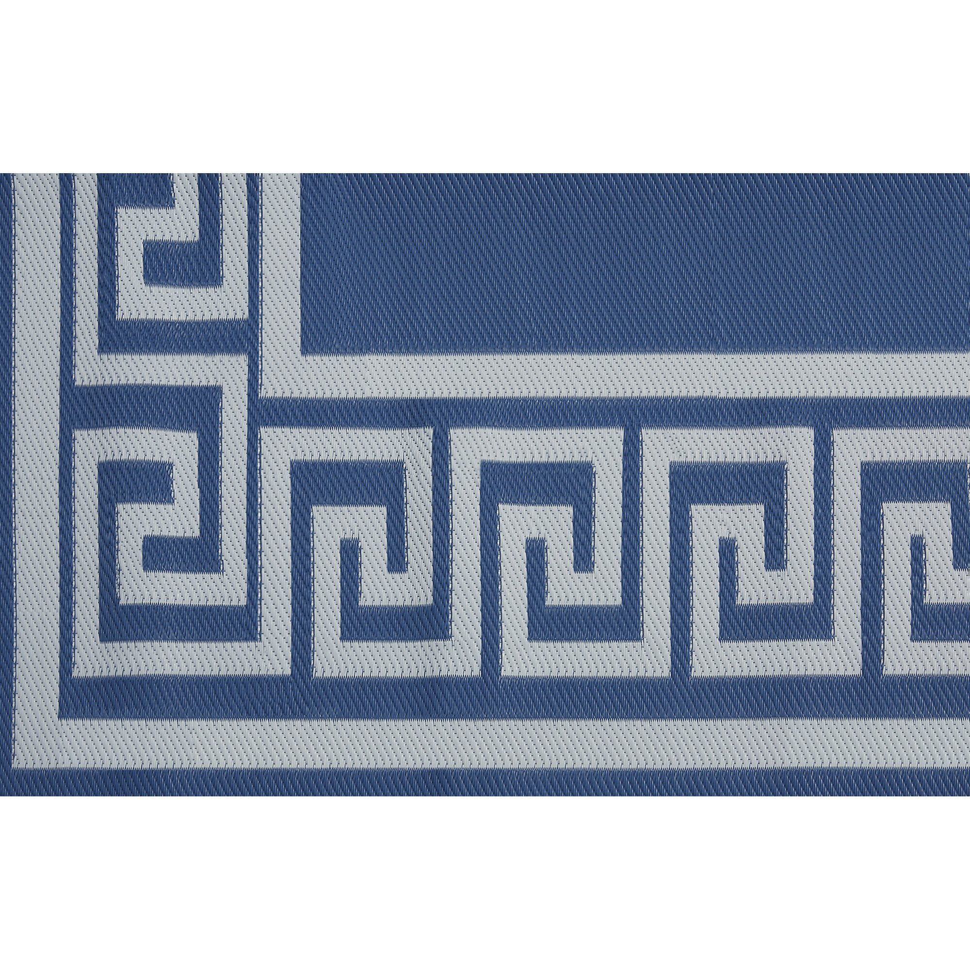 Outdoor Reversible Patio/RV Mat, 9ft. x 12ft. — Blue/White Northern Tool