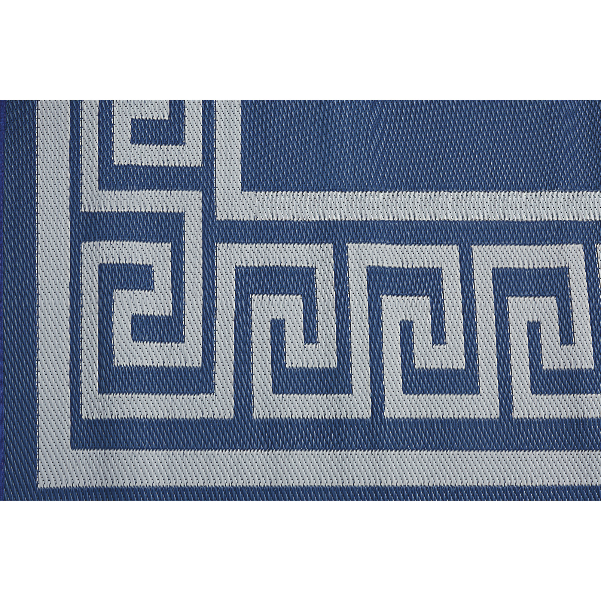Outdoor Reversible Patio/RV Mat, 9ft. x 18ft. — Blue/White | Northern Tool