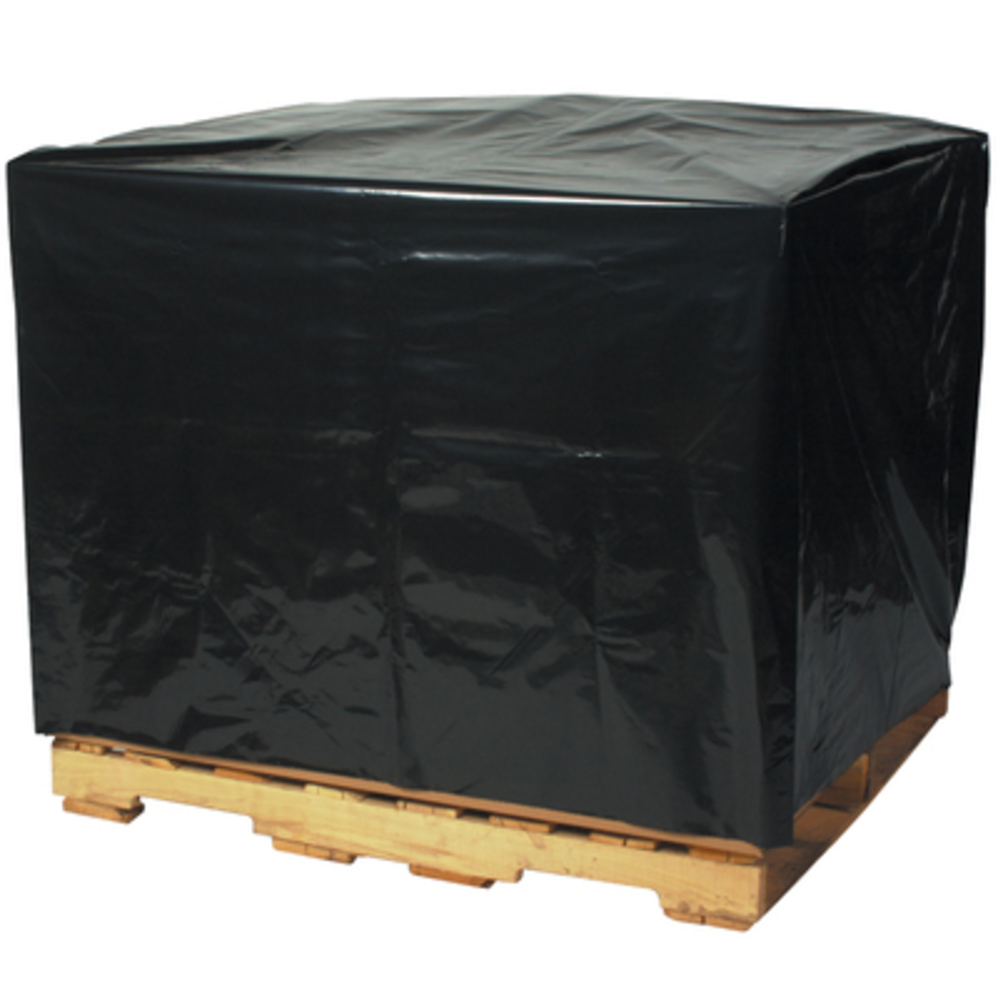 Stock Packaging Black Pallet Covers — 48in. x 40in. x 100in., 2 Mil, 50 Pcs, Model# PC545
