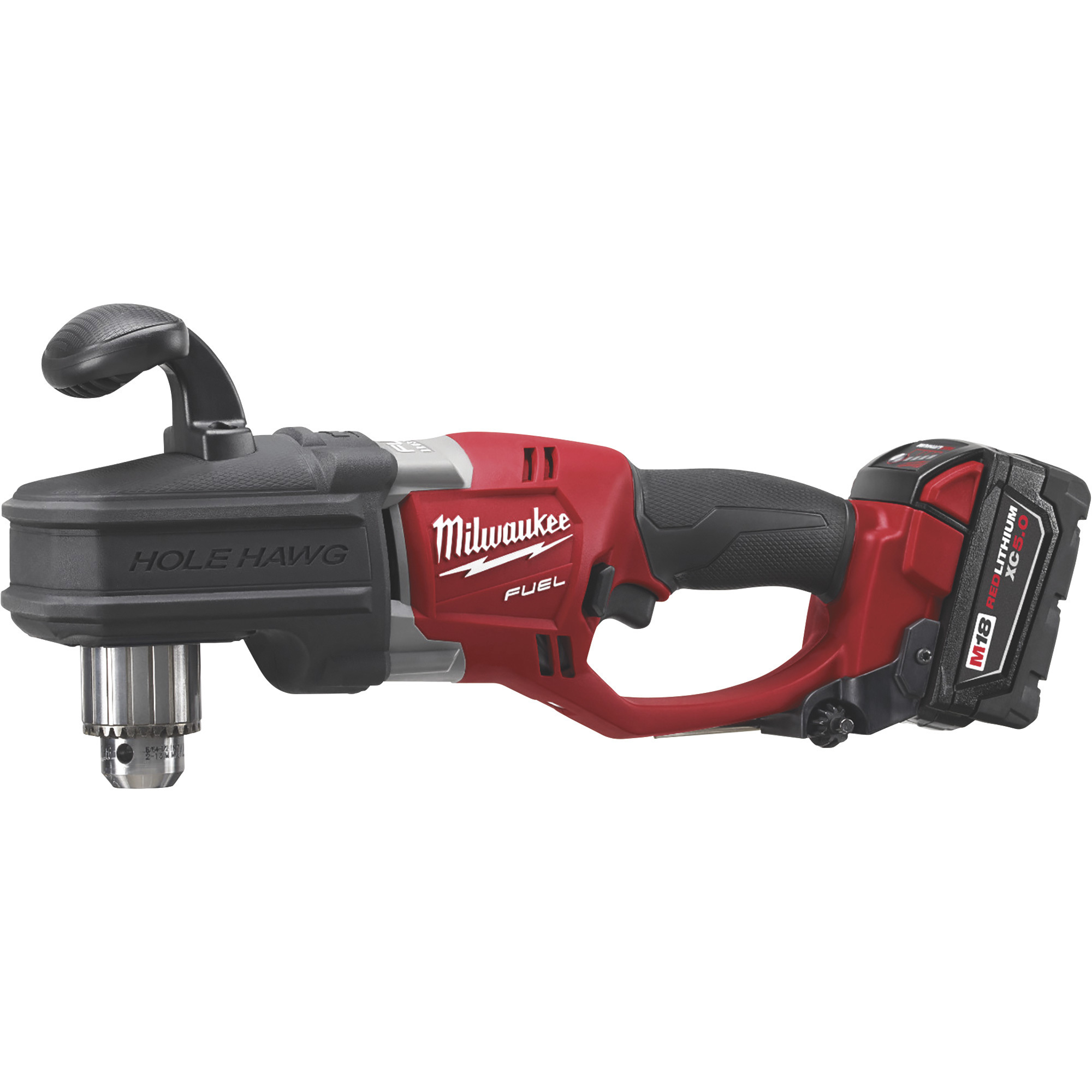 Milwaukee M18 FUEL LiIon Cordless Hole Hawg Right Angle Drill Kit With