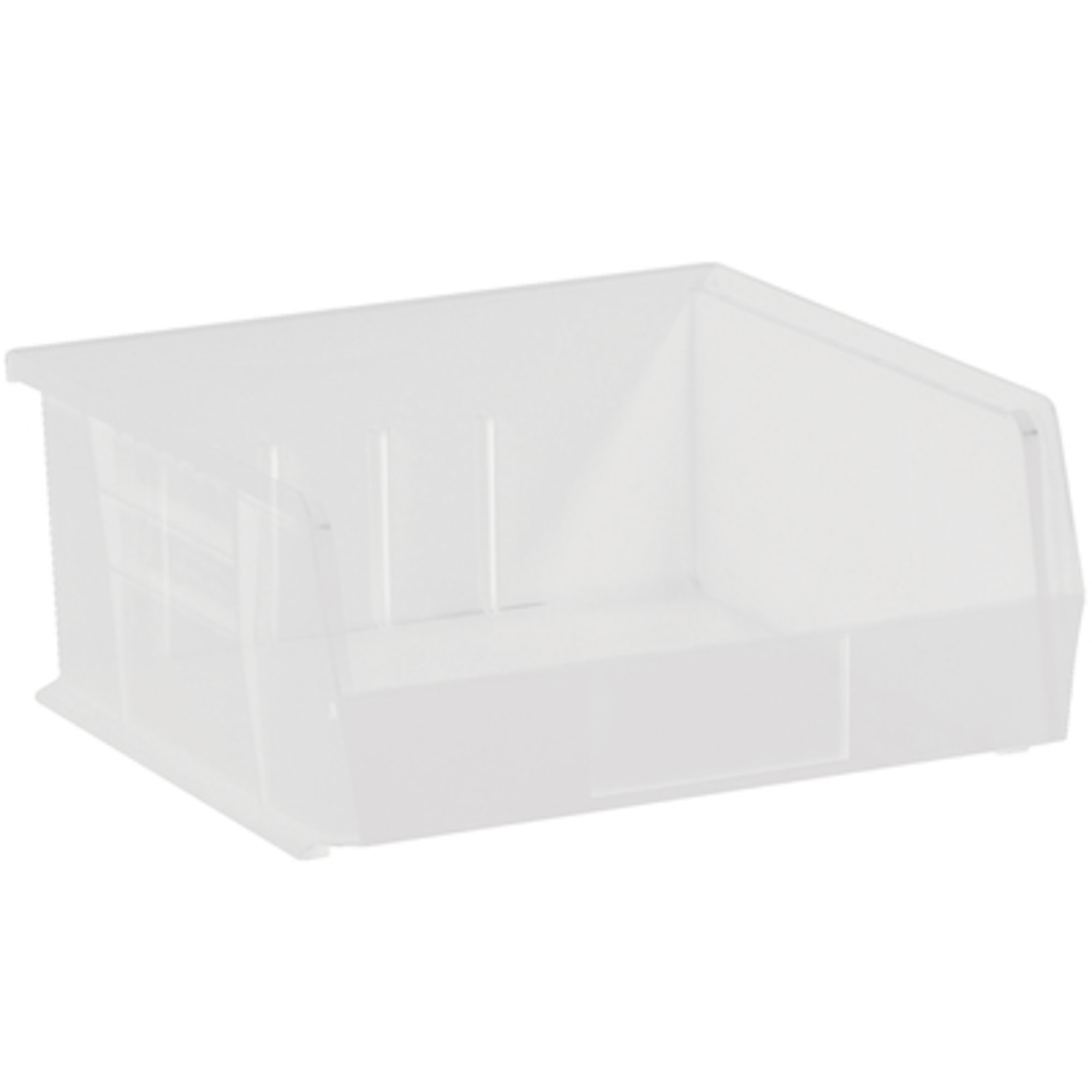 10 7/8 x 11 x 5in. Clear Plastic Stack HBB 6/CS, Height 5 in, Width 11 in, Bins Included (qty.) 6 Model# BINP1111CL