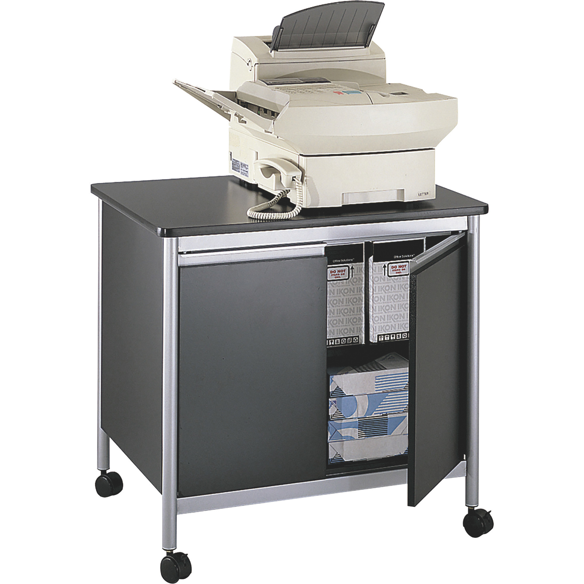 Safco Deluxe Machine Stand, Black, Model# 1872BL