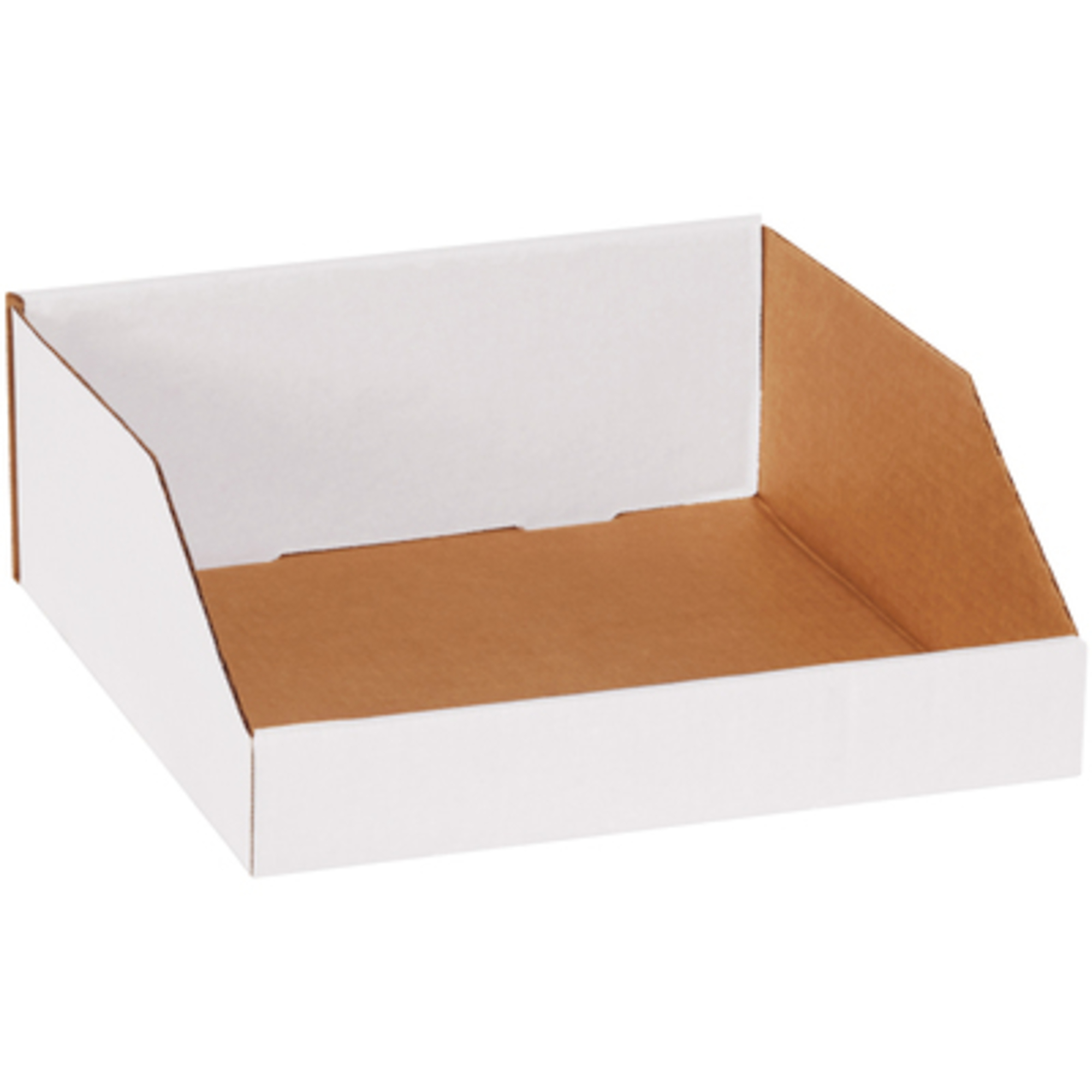 12 x 12 x 4 1/2in. White Bin Boxes 50/CS, Height 4.5 in, Width 12 in, Bins Included (qty.) 50 Model# BINMT121214