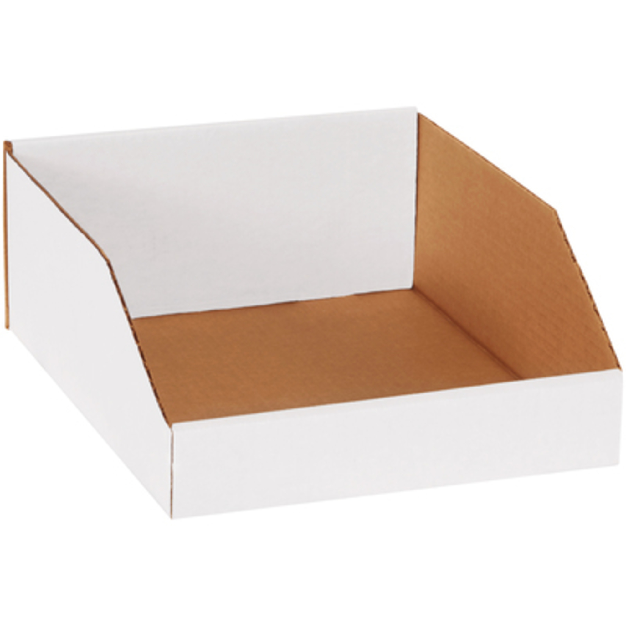 10 x 12 x 4 1/2in. White Bin Boxes 25/CS, Height 4.5 in, Width 10 in, Bins Included (qty.) 25 Model# BINMT1012