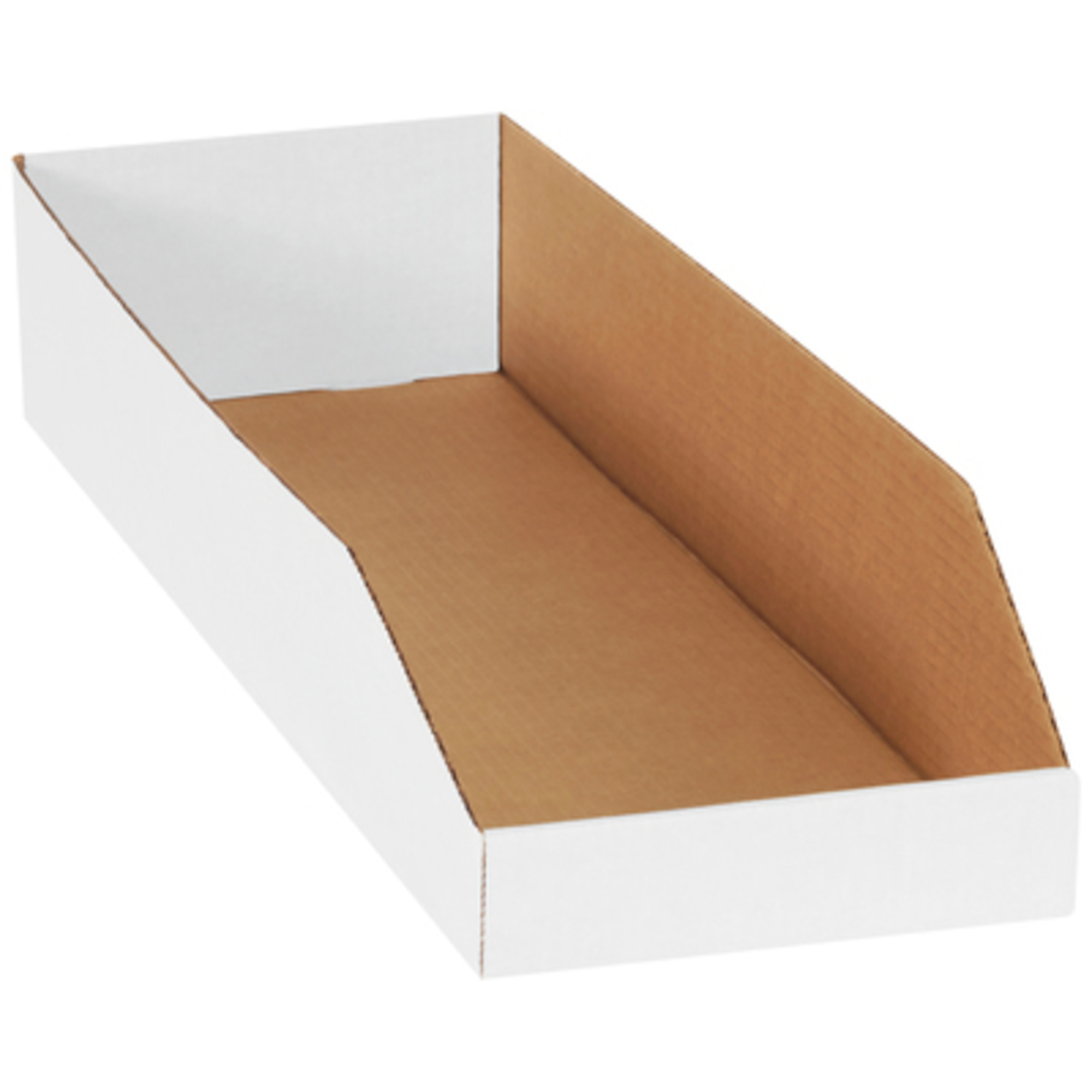 8 x 24 x 4 1/2in. White Bin Boxes 50/CS, Height 4.5 in, Width 8 in, Bins Included (qty.) 50 Model# BINMT824