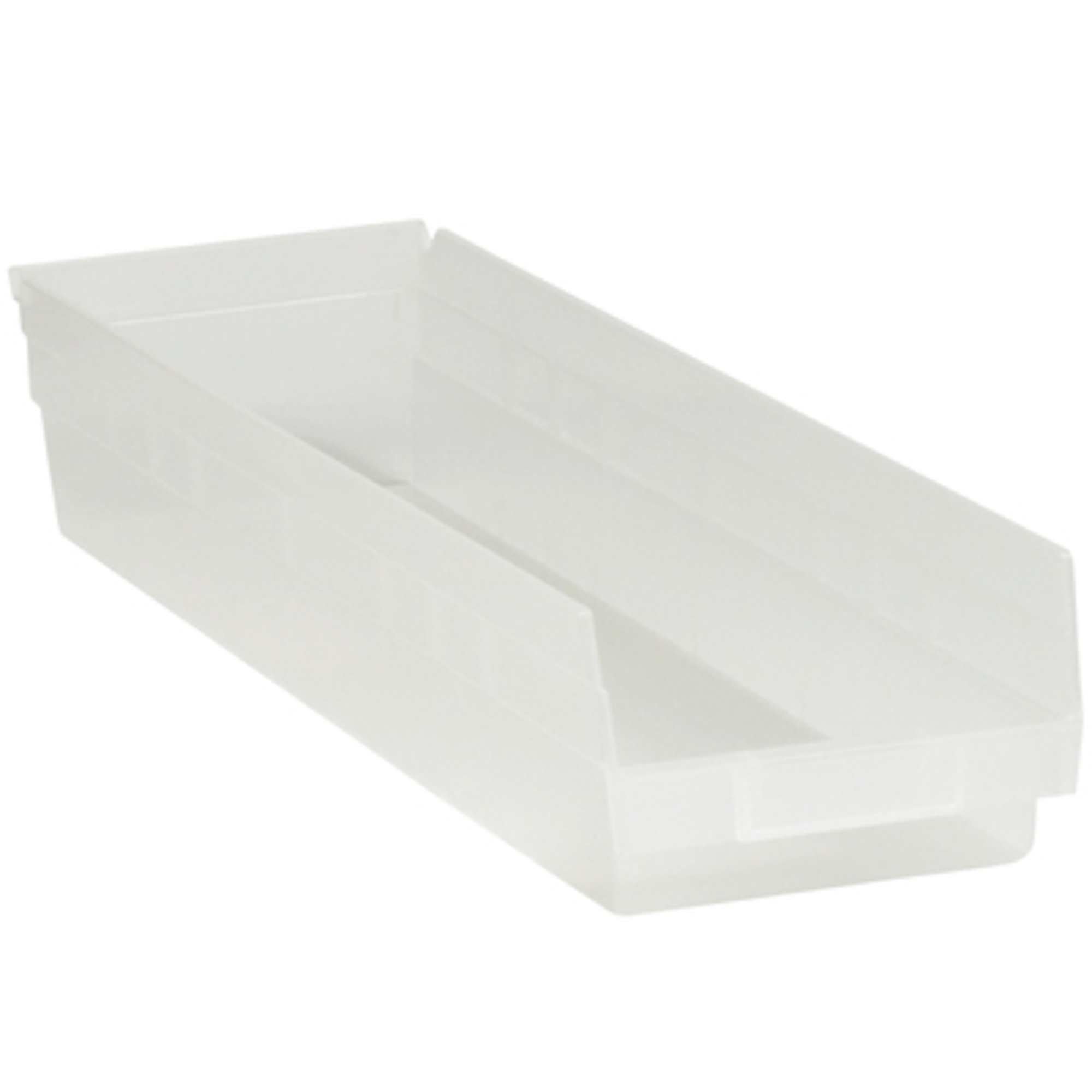 23 5/8 x 6 5/8 x 4in. Clear Plastic SBB 8/CS, Height 4 in, Width 6.625 in, Bins Included (qty.) 8 Model# BINPS122CL