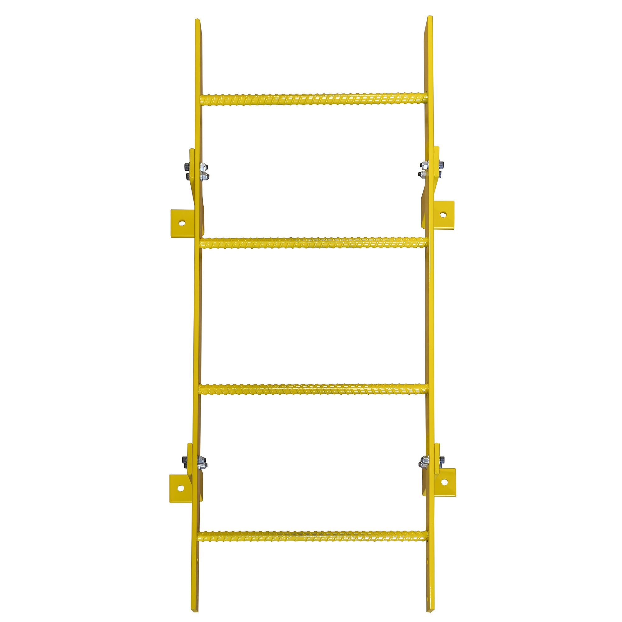 Ballymore, 4 Step Fixed Access Ladder, Height 48 ft, Capacity 350 lb, Material Carbon Steel, Model# WLFS0104-Y