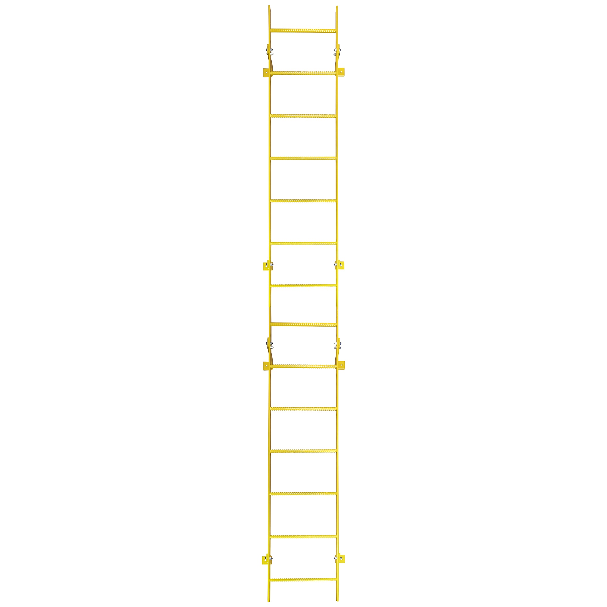 Ballymore, 14 Step Fixed Access Ladder, Height 168 ft, Capacity 350 lb, Material Carbon Steel, Model# WLFS0114-Y