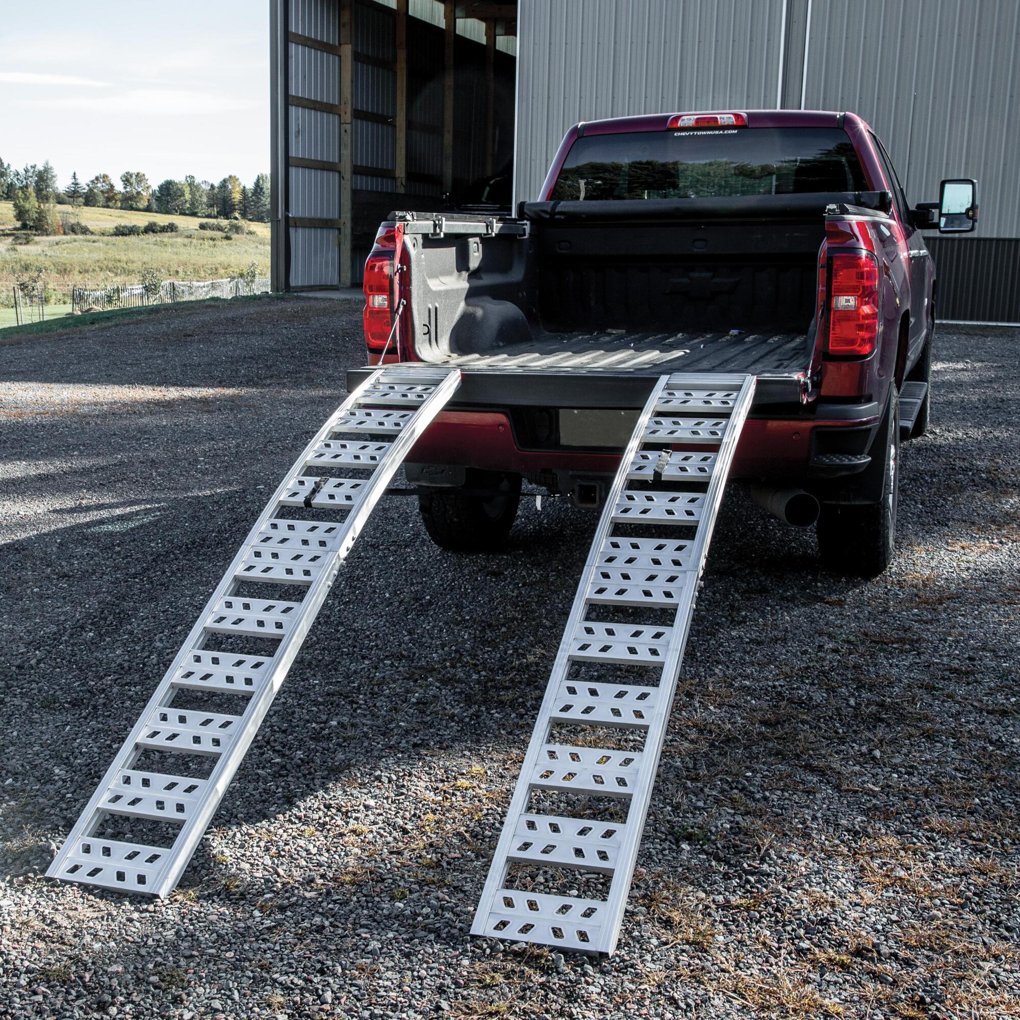 Torl Ramp Yutrax, 90” Folding Arched Ramps, 1500 lb. Load Capacity, Max. Ramp ...