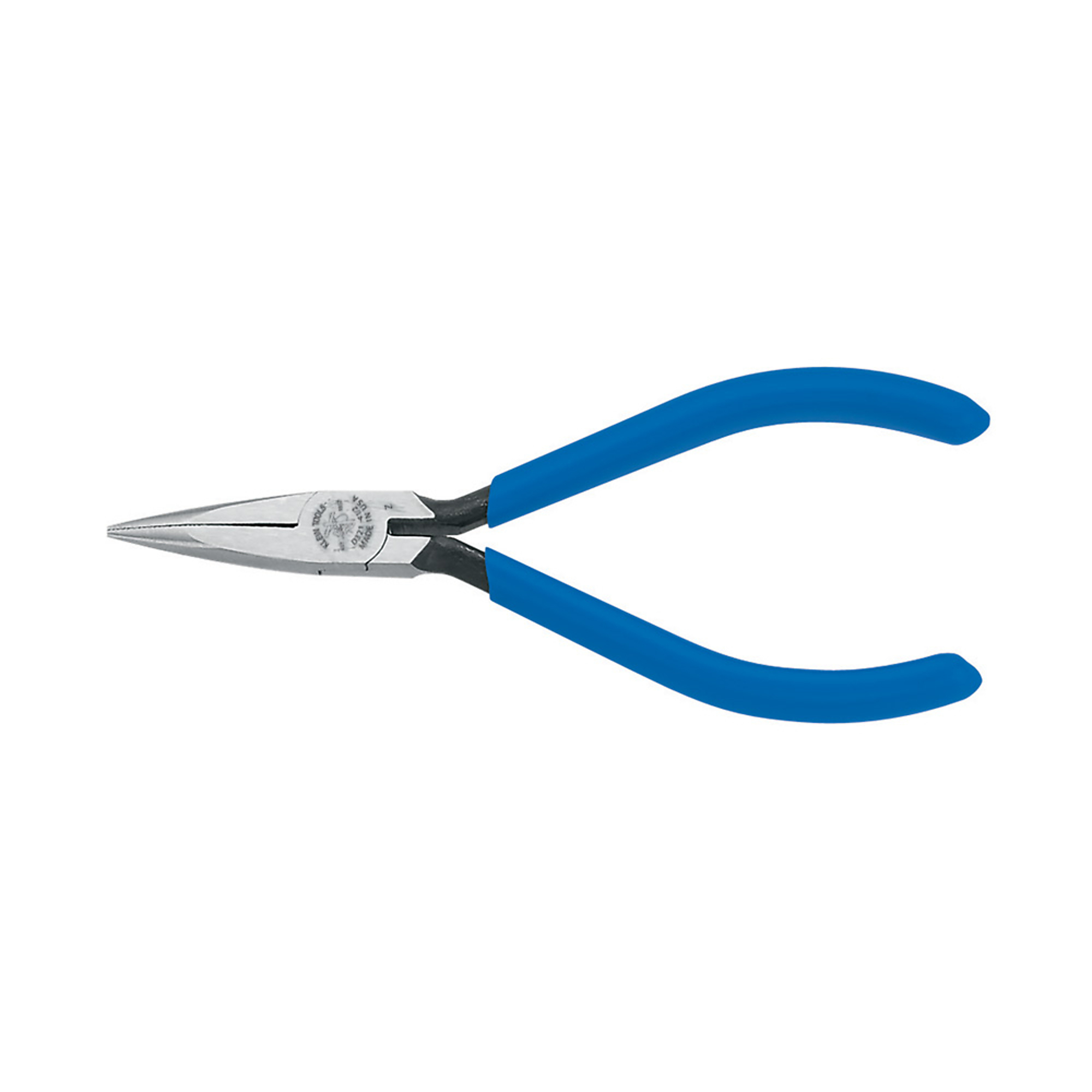 Klein Tools, Electronics Pliers, Slim Needle Nose, Spring-Loade, Pieces (qty.) 1 Material Steel, Jaw Capacity 1.39 in, Model# D321-41/2C