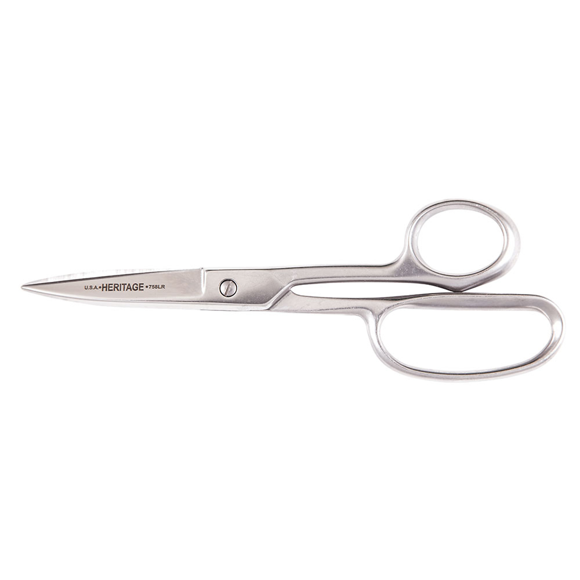 Klein Tools, Straight Stainless Trimmer w/Large Ring, 9in., Blade Size 3 in, Tool Length 9 in, Model# G758LR