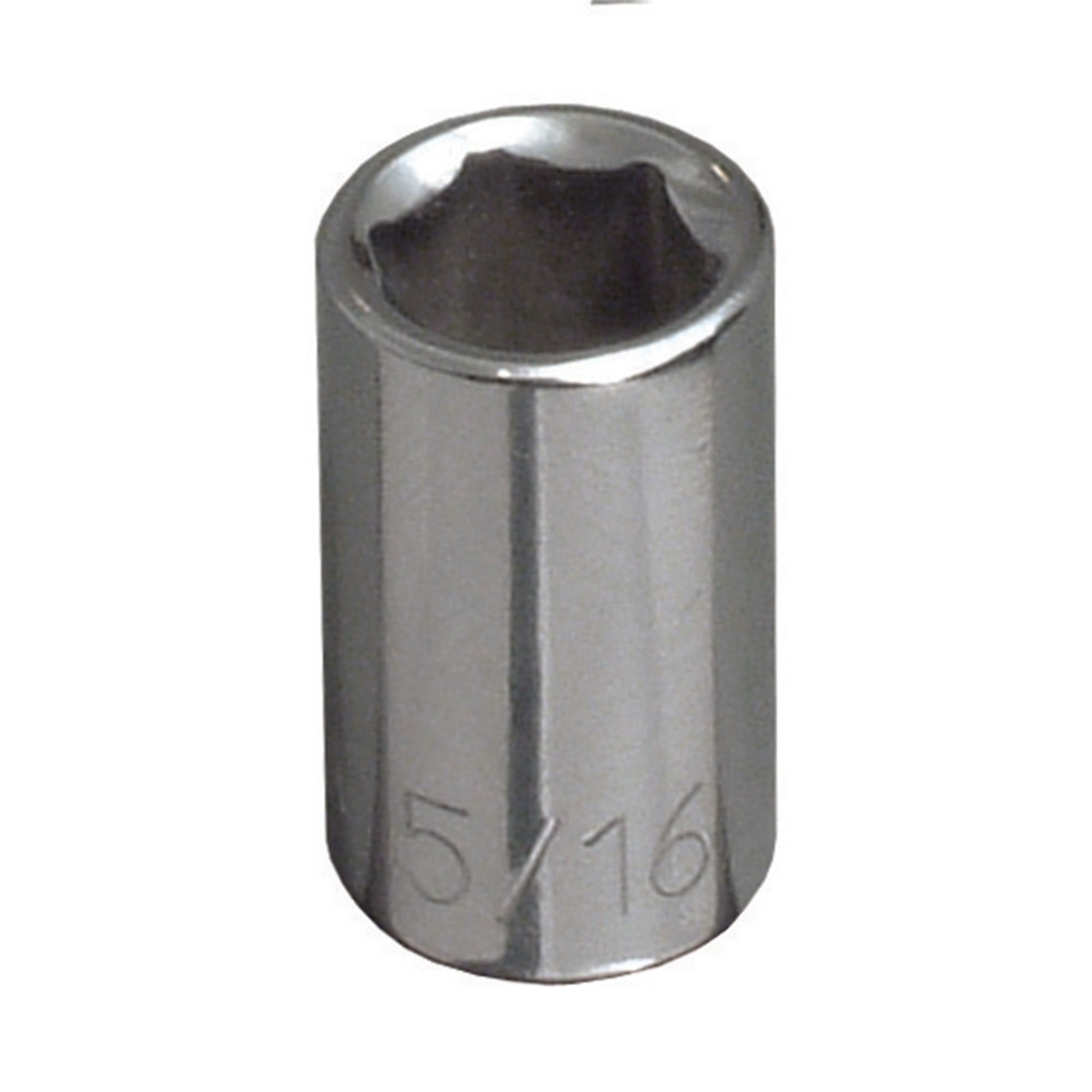 Klein Tools, 5/16in. Standard 6-Point Socket, 1/4in. Drive, Socket Size 5/16 in, Drive Size 1/4 in, Model# 65604