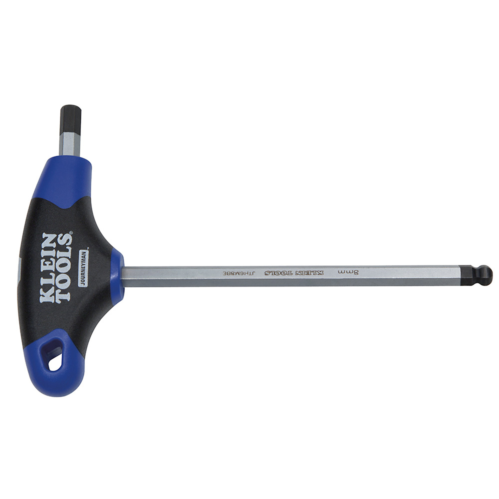 Klein Tools, 5 mm Ball-End Hex Key, Journeyman T-Handle, 6in.c, Pieces (qty.) 1 Model# JTH6M5BE