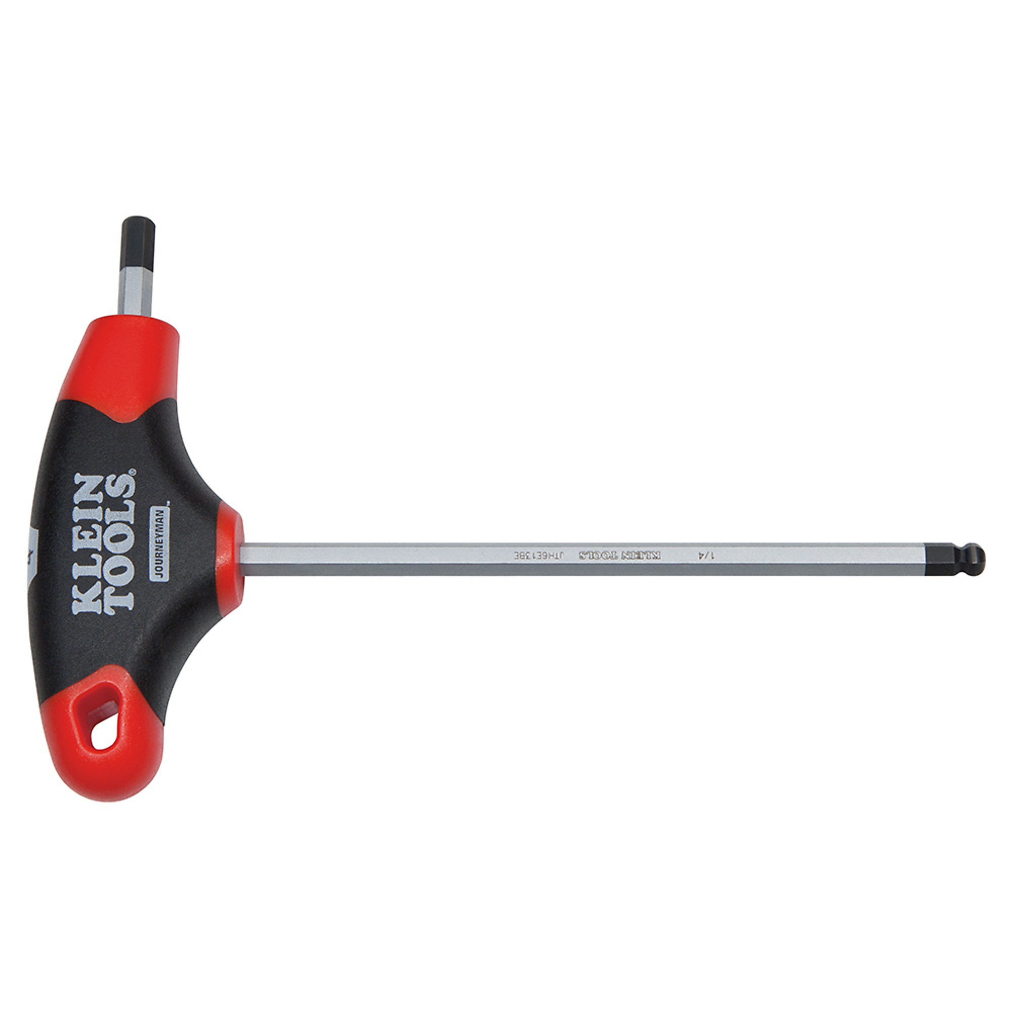 Klein Tools, 3/16in. Ball-End Hex Key, Journeyman T-Handle,, Pieces (qty.) 1 Model# JTH6E11BE