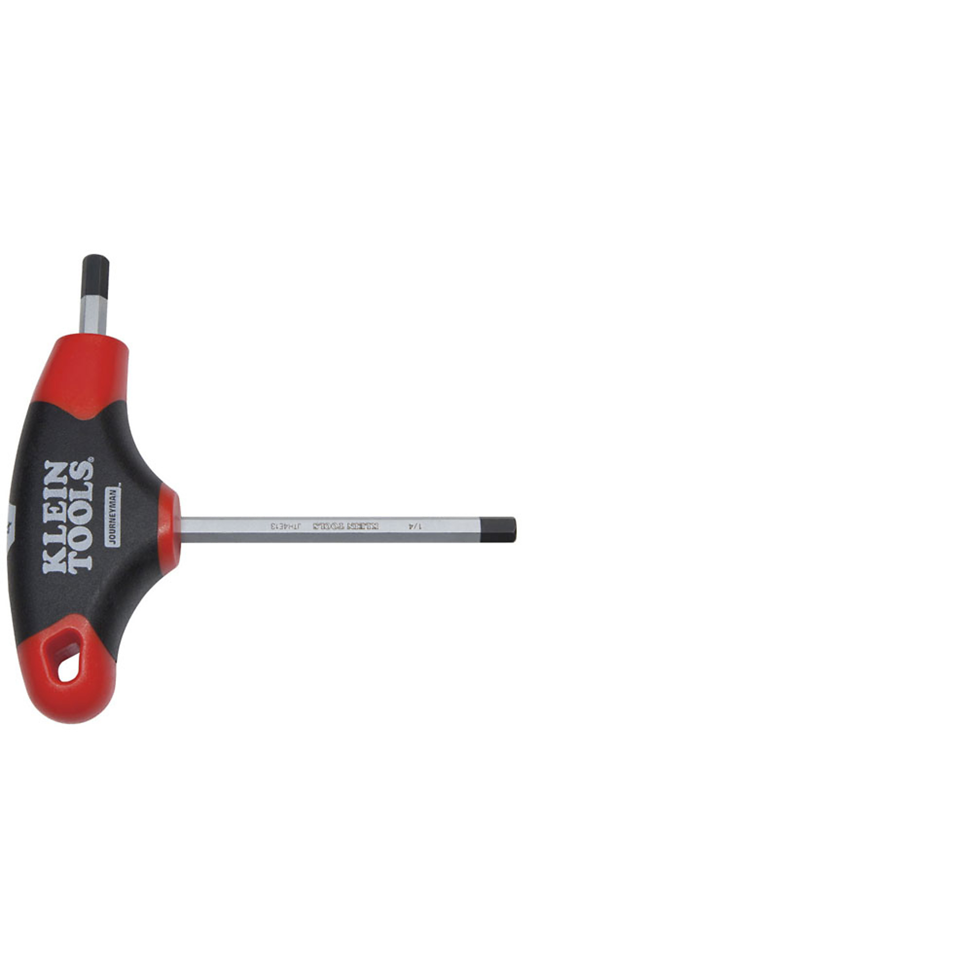 Klein Tools, 1/4in. Hex Key, Journeyman T-Handle, 4in., Pieces (qty.) 1 Model# JTH4E13