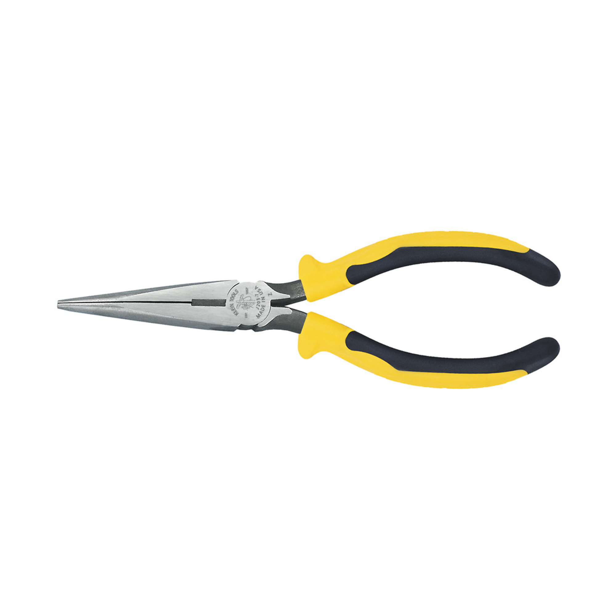 Klein Tools, Pliers, Needle Nose Side-Cutters, 7in., Pieces (qty.) 1 Material Steel, Jaw Capacity 2.29 in, Model# J203-7