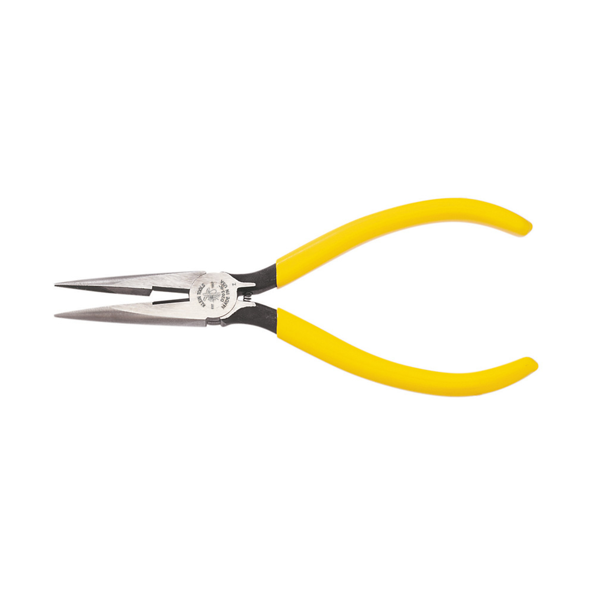 Klein Tools, Pliers, Needle Nose Side-Cutters with Spring, 6in., Pieces (qty.) 1 Material Steel, Model# D203-6C