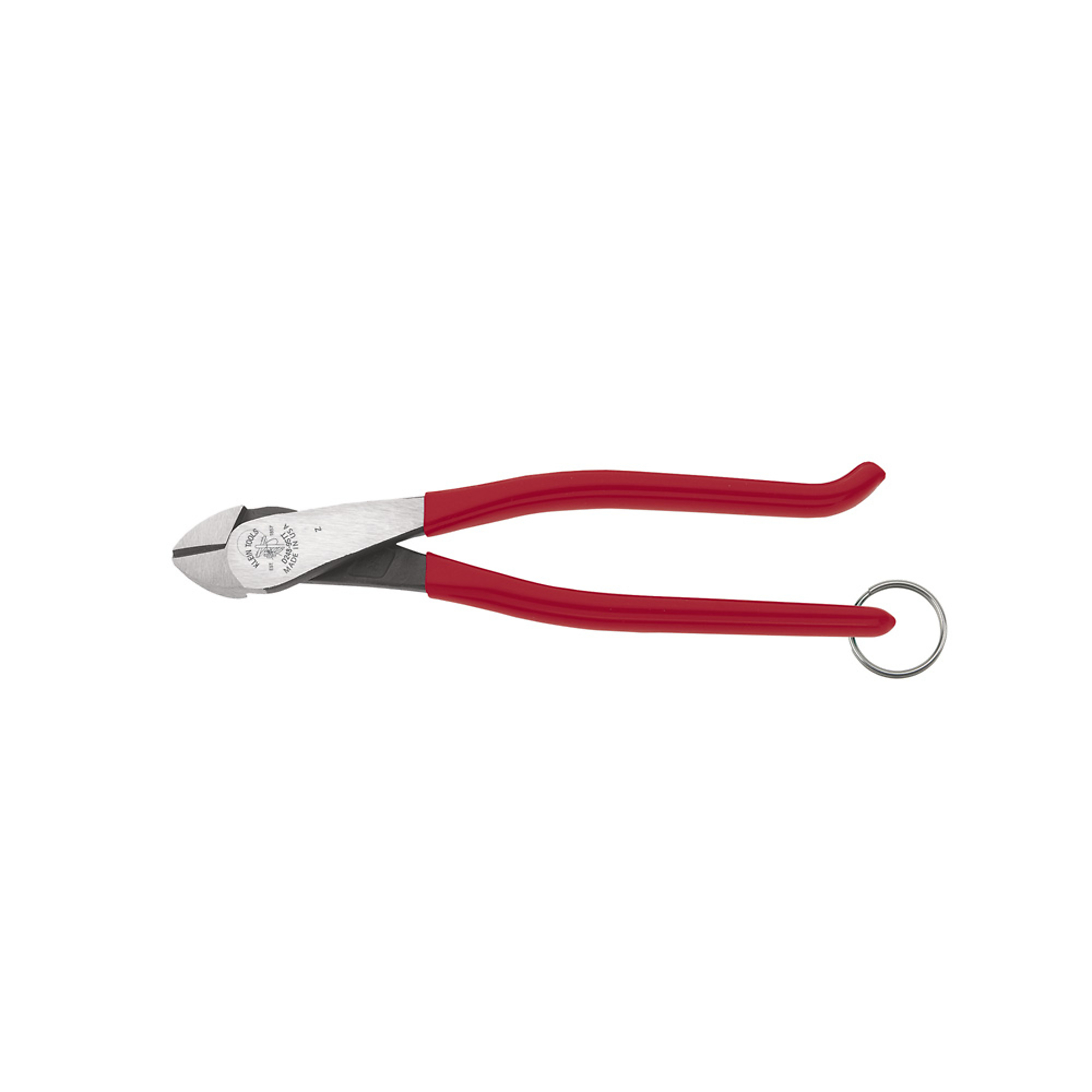 Klein Tools, Ironworker's Diagonal Cutting Pliers, with Tether, Pieces (qty.) 1 Material Steel, Jaw Capacity 1 in, Model# D248-9STT