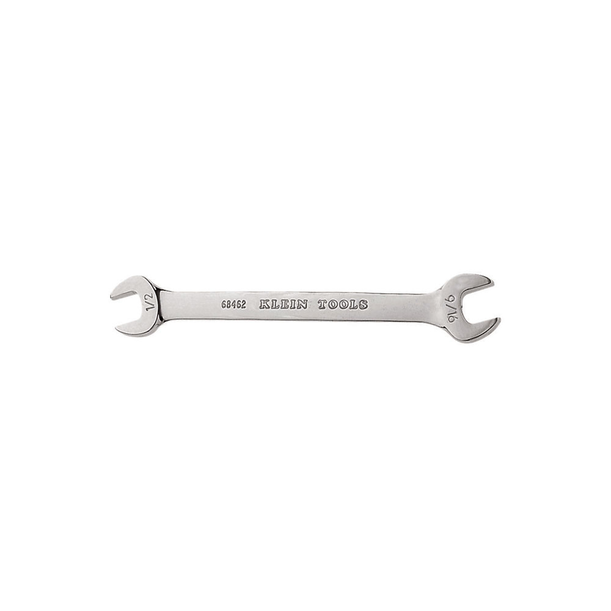 Klein Tools, Open-End Wrench 1/2in., 9/16in. Ends, Model# 68462