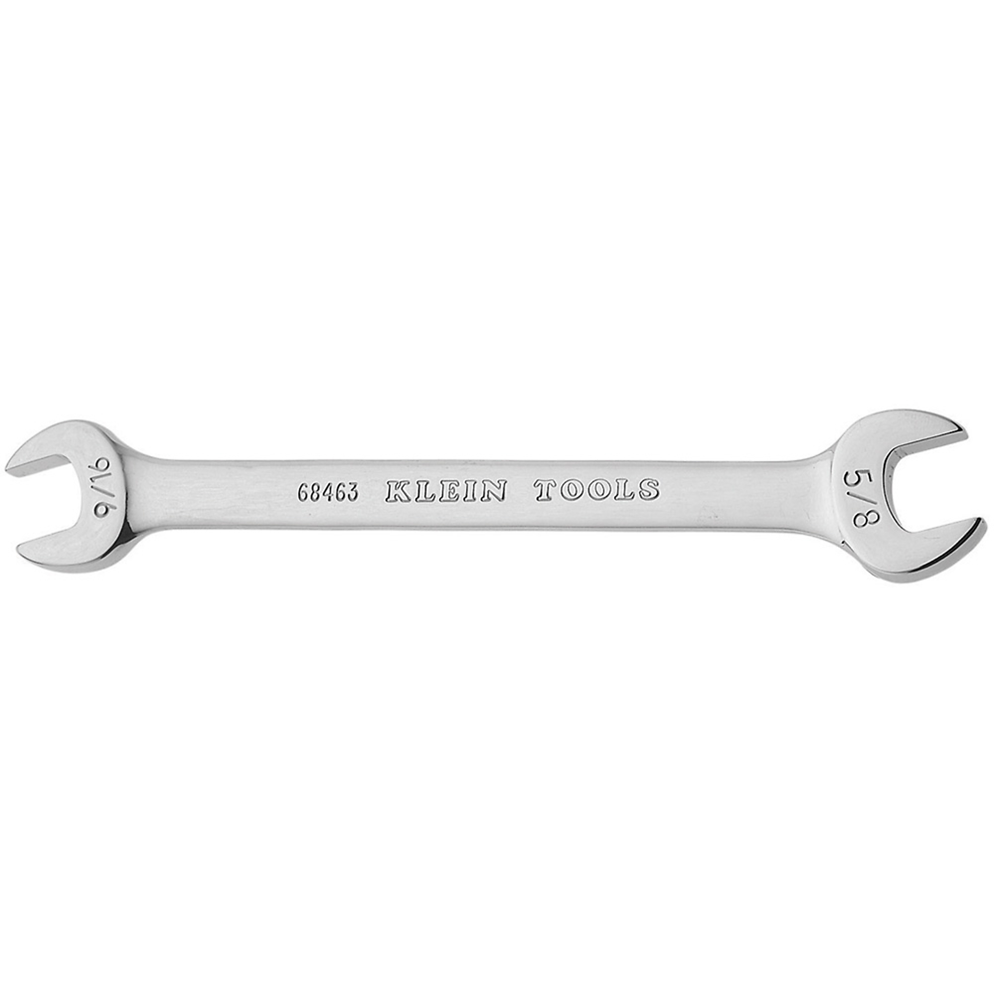 Klein Tools, Open-End Wrench 9/16in., 5/8in. Ends, Model# 68463