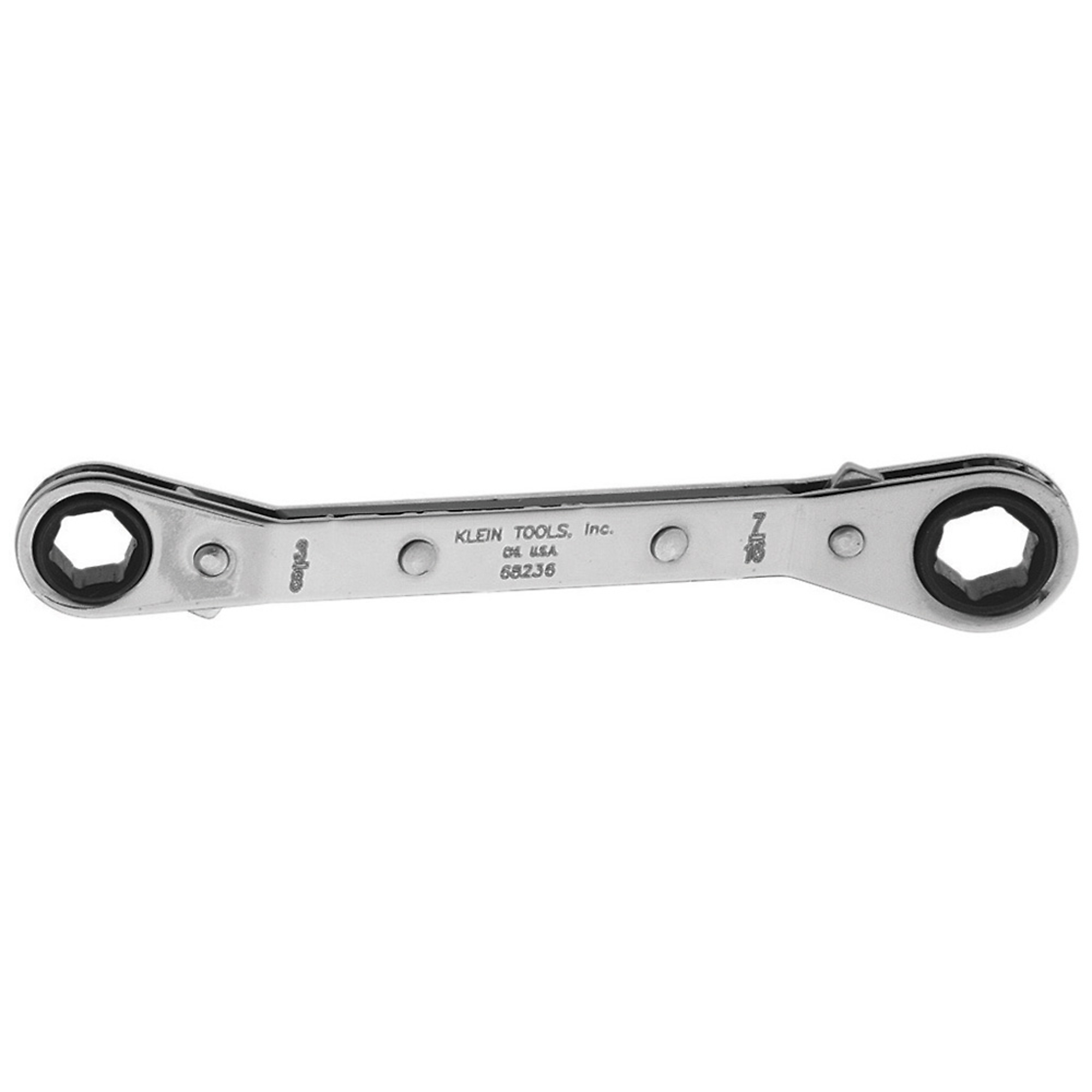 Klein Tools, Reversible Ratcheting Box Wrench 3/8 x 7/16in., Model# 68236