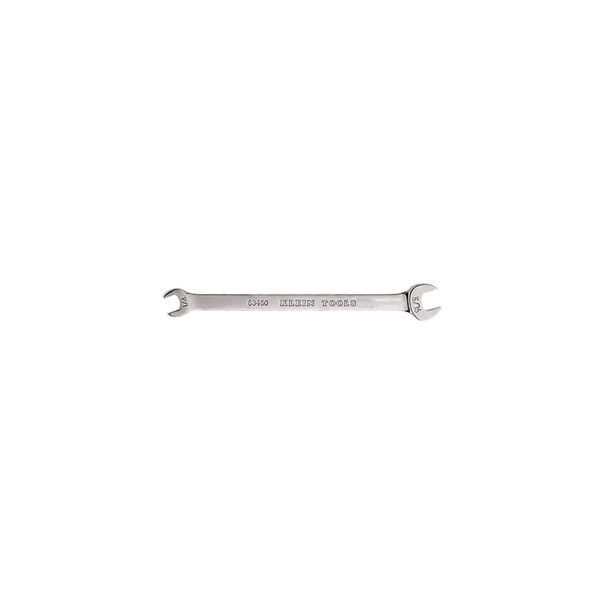 Klein Tools, Open-End Wrench 1/4in., 5/16in. Ends, Model# 68460