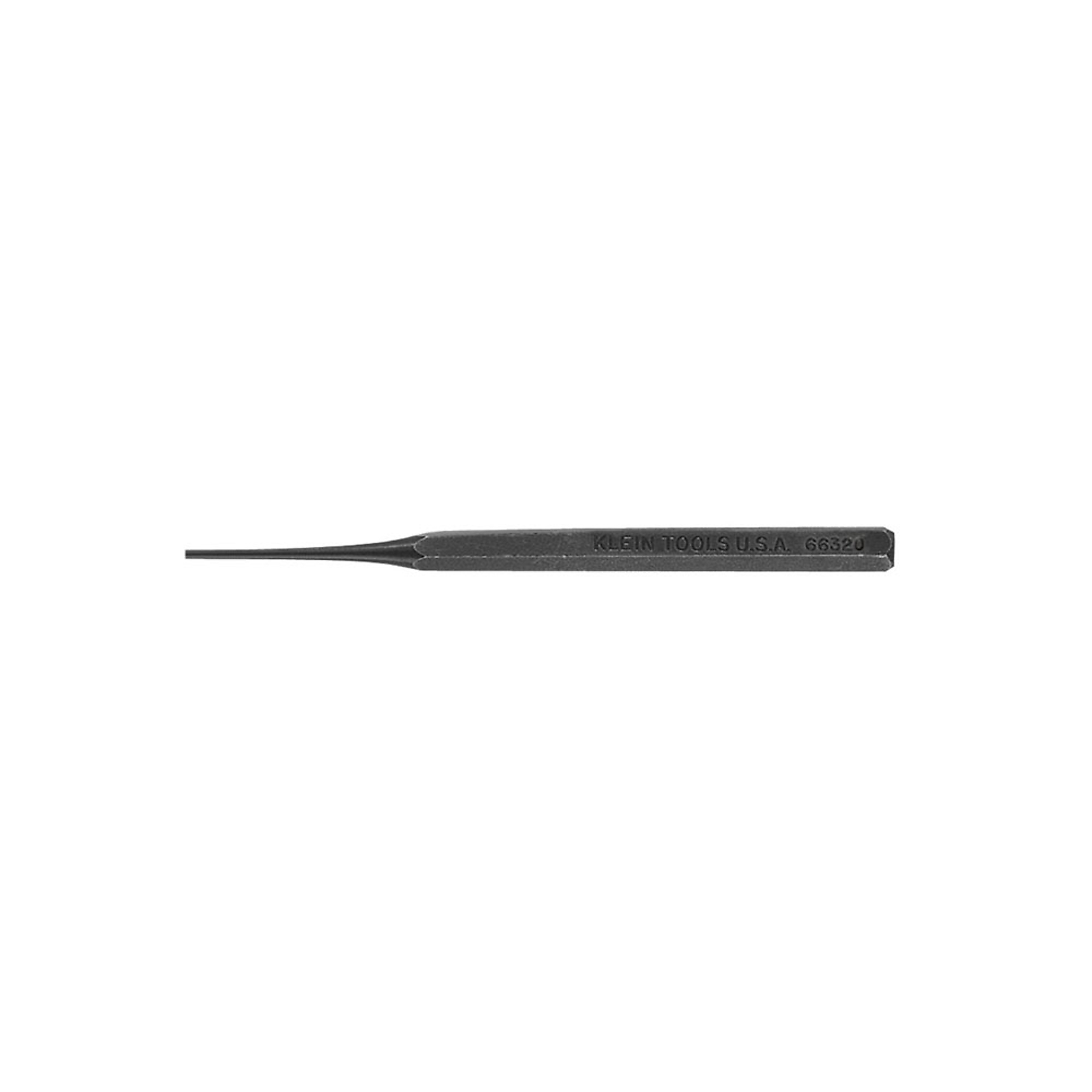 Klein Tools, Pin Punch, 4-1/4in. L, 1/16in. Point Dia, Product Type Roll Pin Punch, Pieces (qty.) 1 Model# 66320