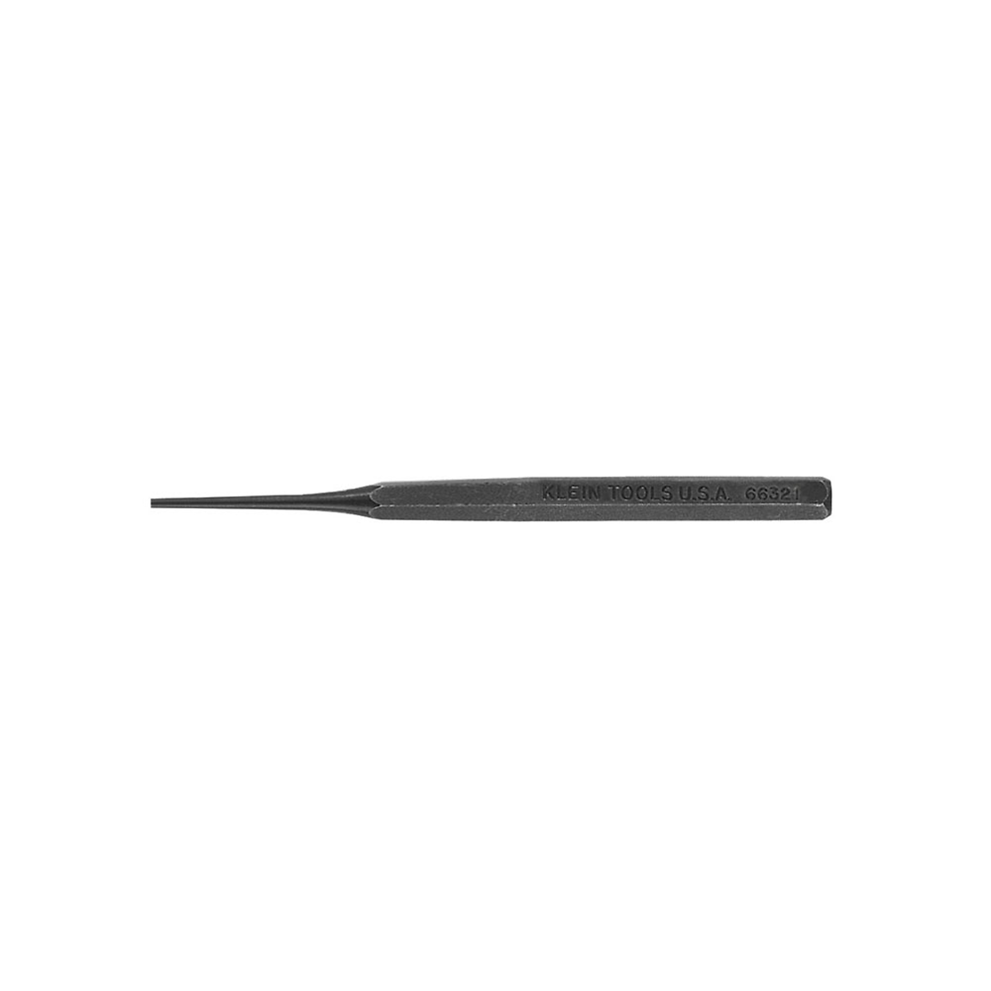 Klein Tools, Pin Punch, 3/32in. Point Diameter, 4-3/4in., Product Type Roll Pin Punch, Pieces (qty.) 1 Model# 66321