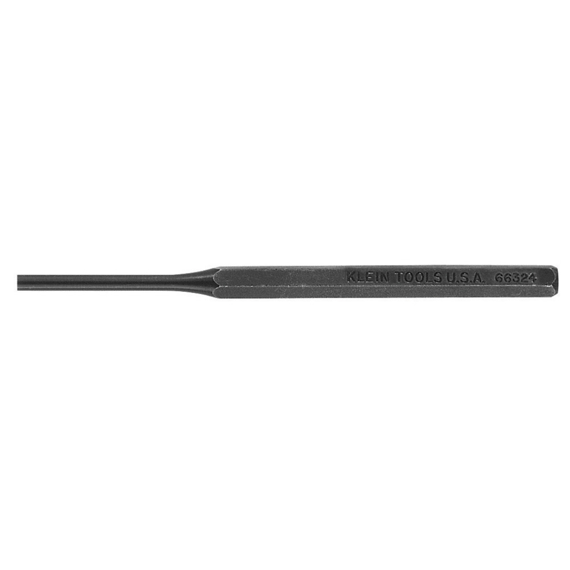 Klein Tools, Pin Punch, 3/16in. Point Diameter, 5-1/2in., Product Type Roll Pin Punch, Pieces (qty.) 1 Model# 66324