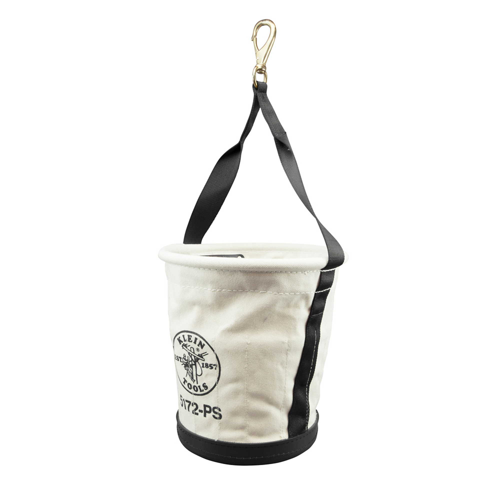 Klein Tools, Heavy-Duty Tapered Wall Bucket 15 Pocket, Color Multi, Pockets (qty.) 15 Material Canvas, Model# 5172PS