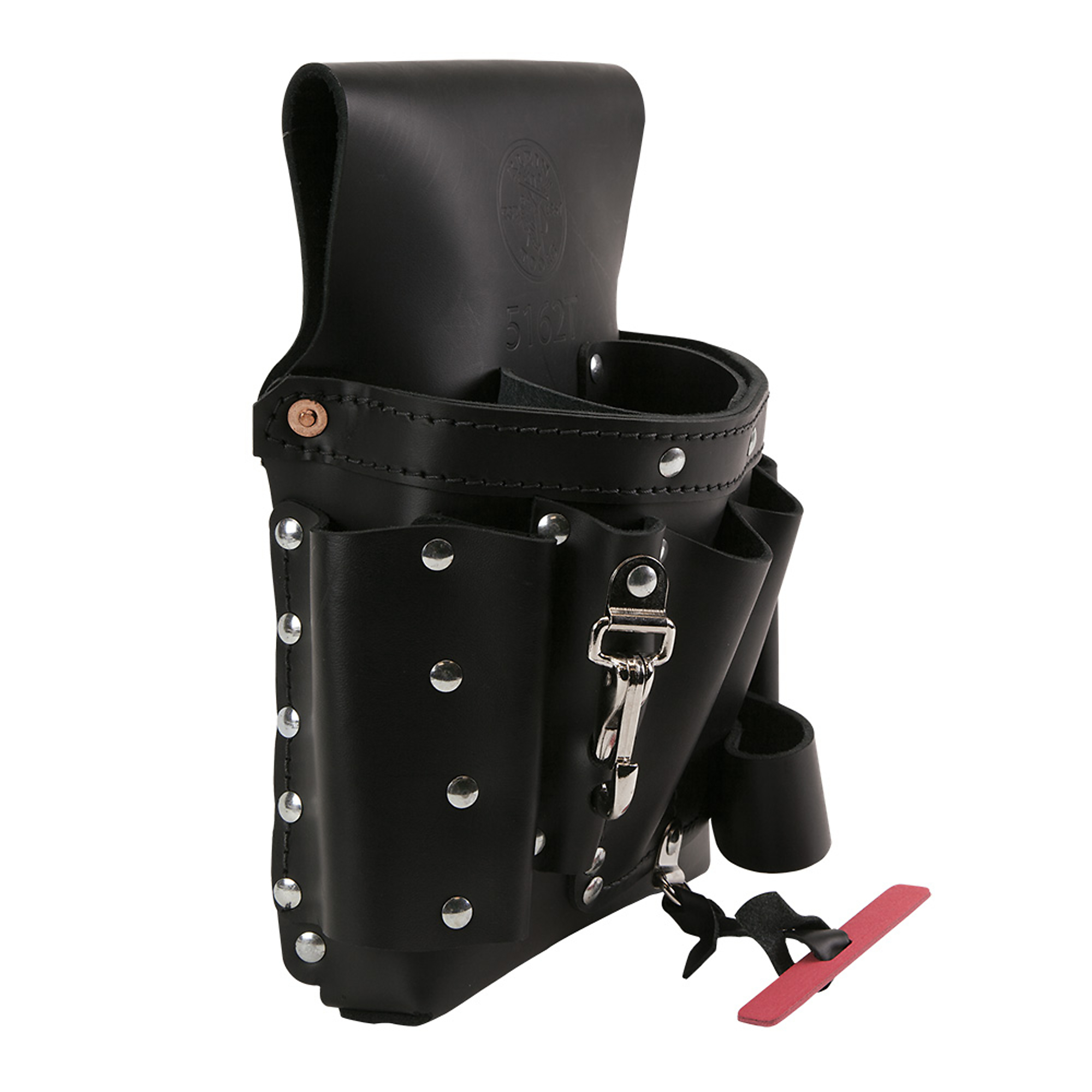Klein Tools, Extra-Capacity Tool Pouch, 8-Pocket, Color Black, Pockets (qty.) 8 Material Leather, Model# 5162T