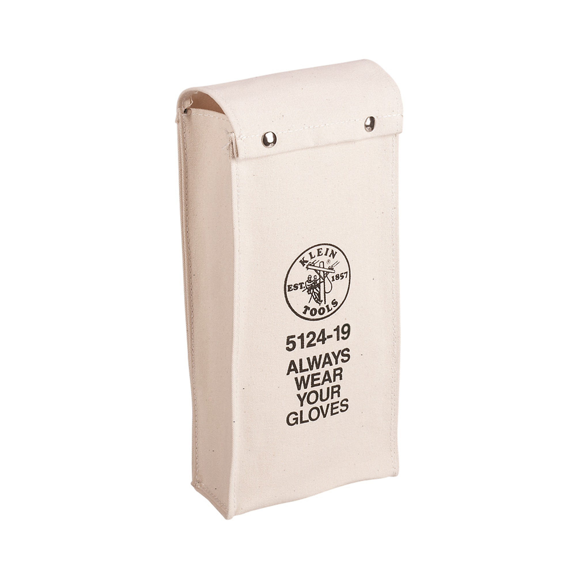 Klein Tools, Glove Bag, No. 10 Canvas, 19in., Color Tan, Pockets (qty.) 1 Material Canvas, Model# 5124-19