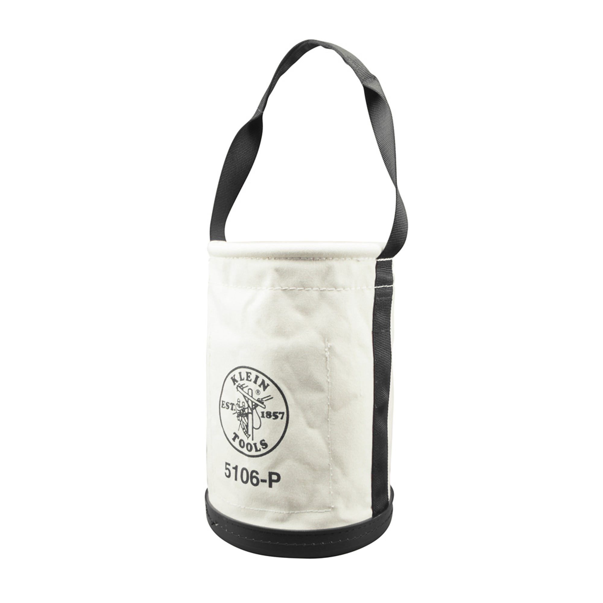 Klein Tools, Straight-Wall Bucket Inside Pockets, Color Multi, Pockets (qty.) 2 Material Canvas, Model# 5106P